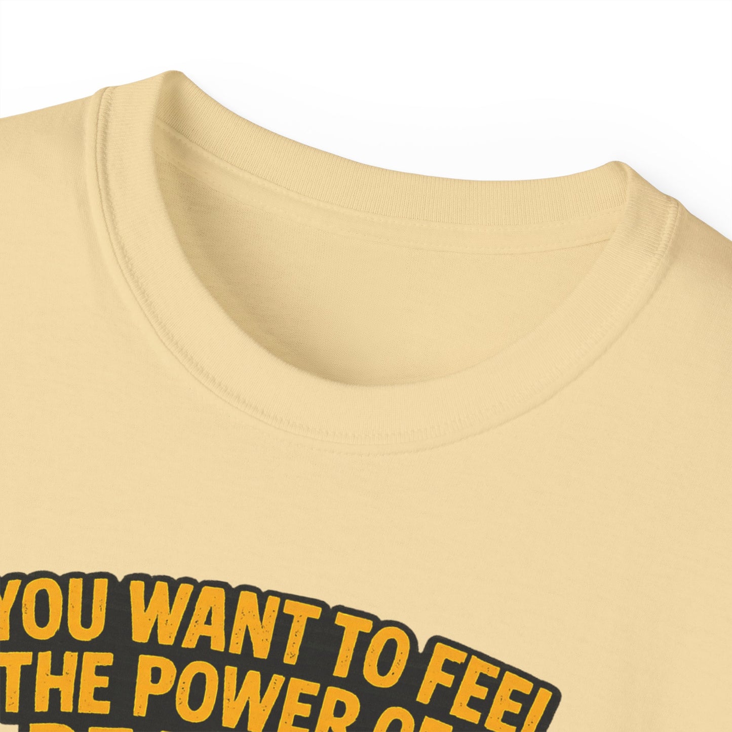 Unisex Motorcycle Theme Tee - Feel the Power Tee, Casual T-Shirt, Halloween Costume Top, Biker Gift, Fun Skull Shirt