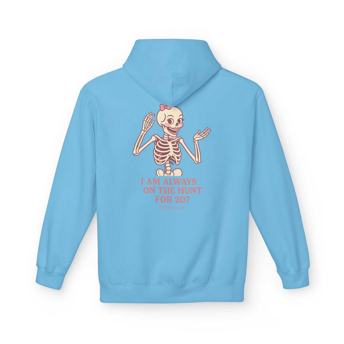 Cute Skeleton Hoodie, Unisex Fleece, Funny Halloween Gear, Gift for Spooky Season, Year-Round Comfort Wear, Trendy Layering