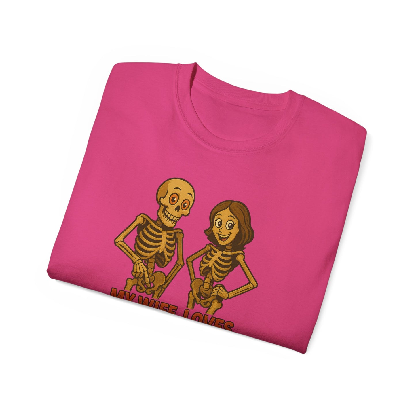 Skeleton Couple Tee, Funny Halloween Shirt, Gift for Couples, Spooky T-Shirt, Unisex Graphic Tee, Bone Humor Top