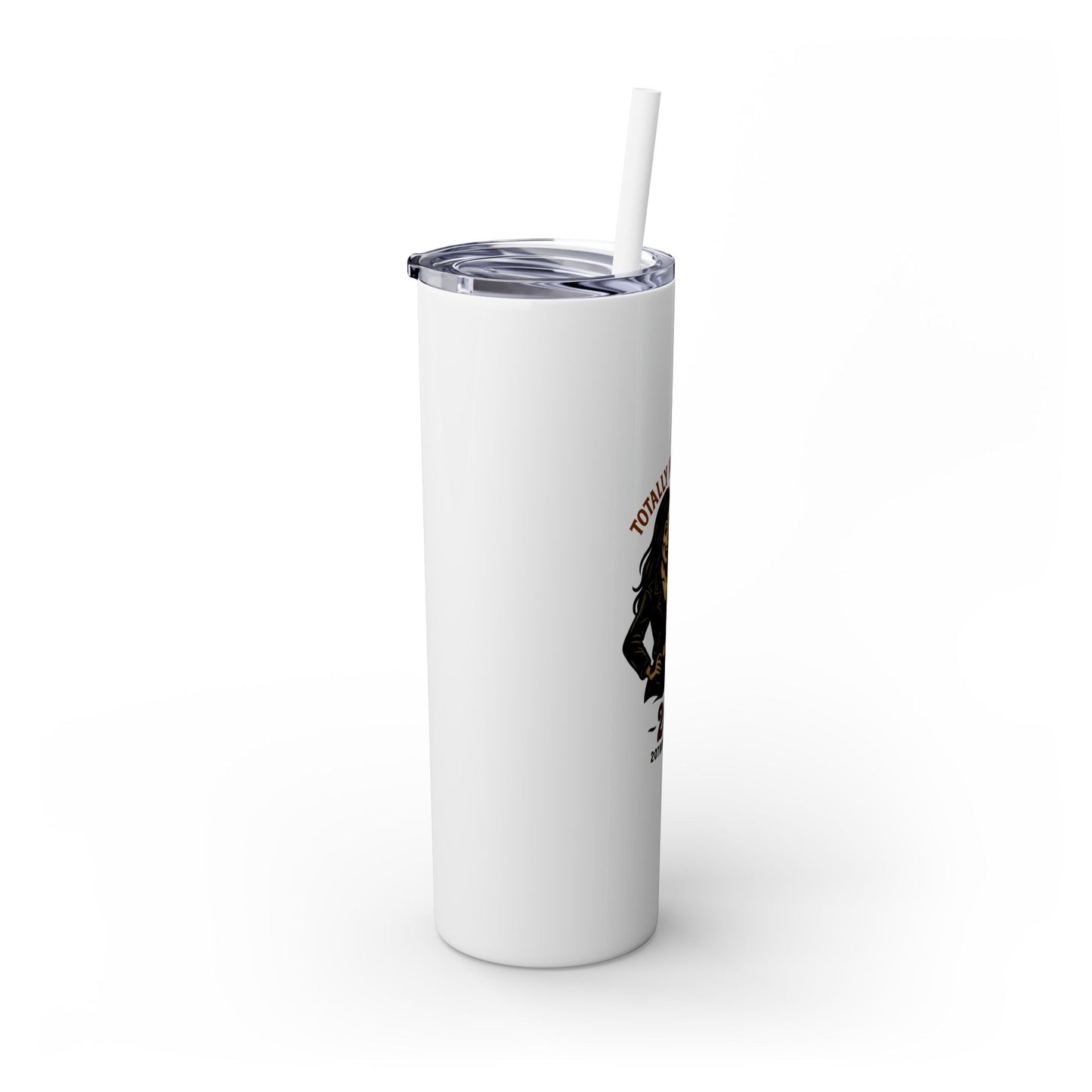 Totally Hooked Skinny Tumbler - 20oz, Cute Halloween Mug, Fun Gift for Coffee Lovers, Party Essentials, Unique Personalized Cup