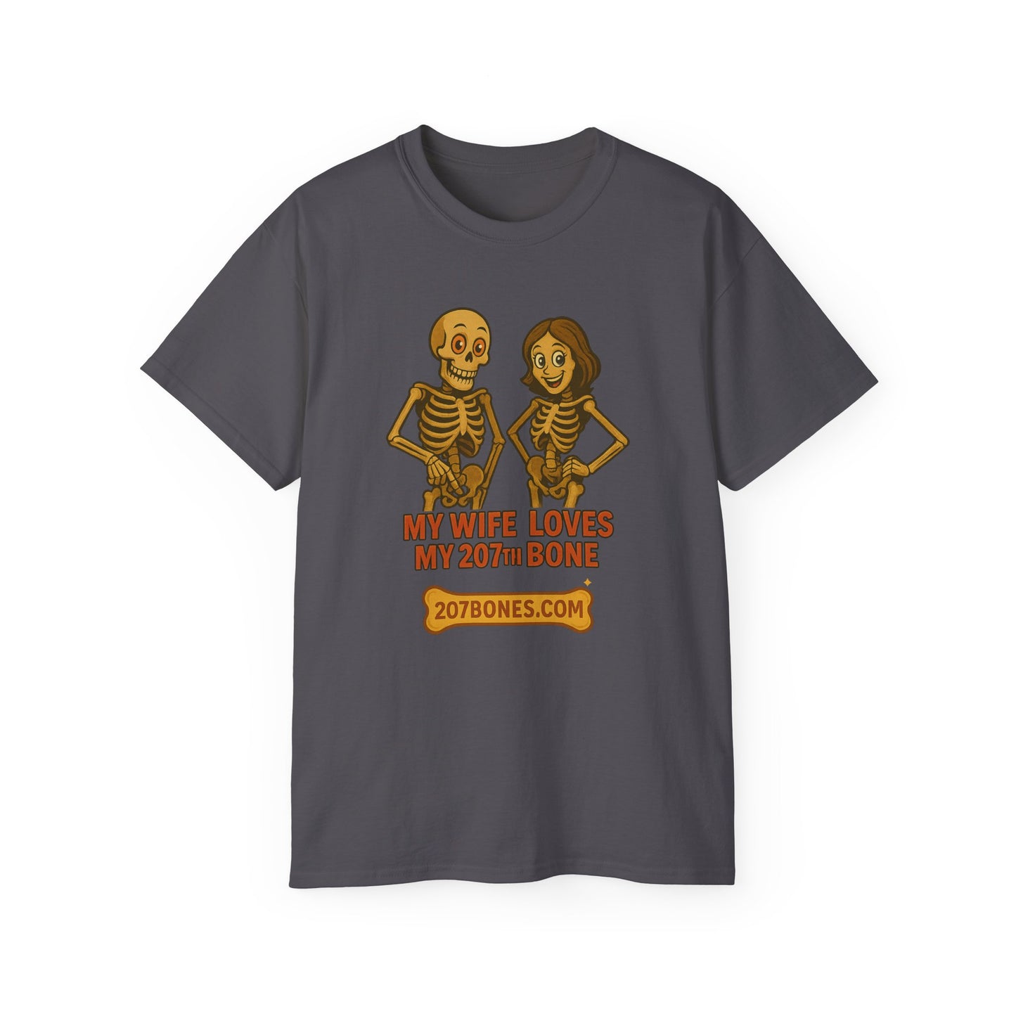 Skeleton Couple Tee, Funny Halloween Shirt, Gift for Couples, Spooky T-Shirt, Unisex Graphic Tee, Bone Humor Top