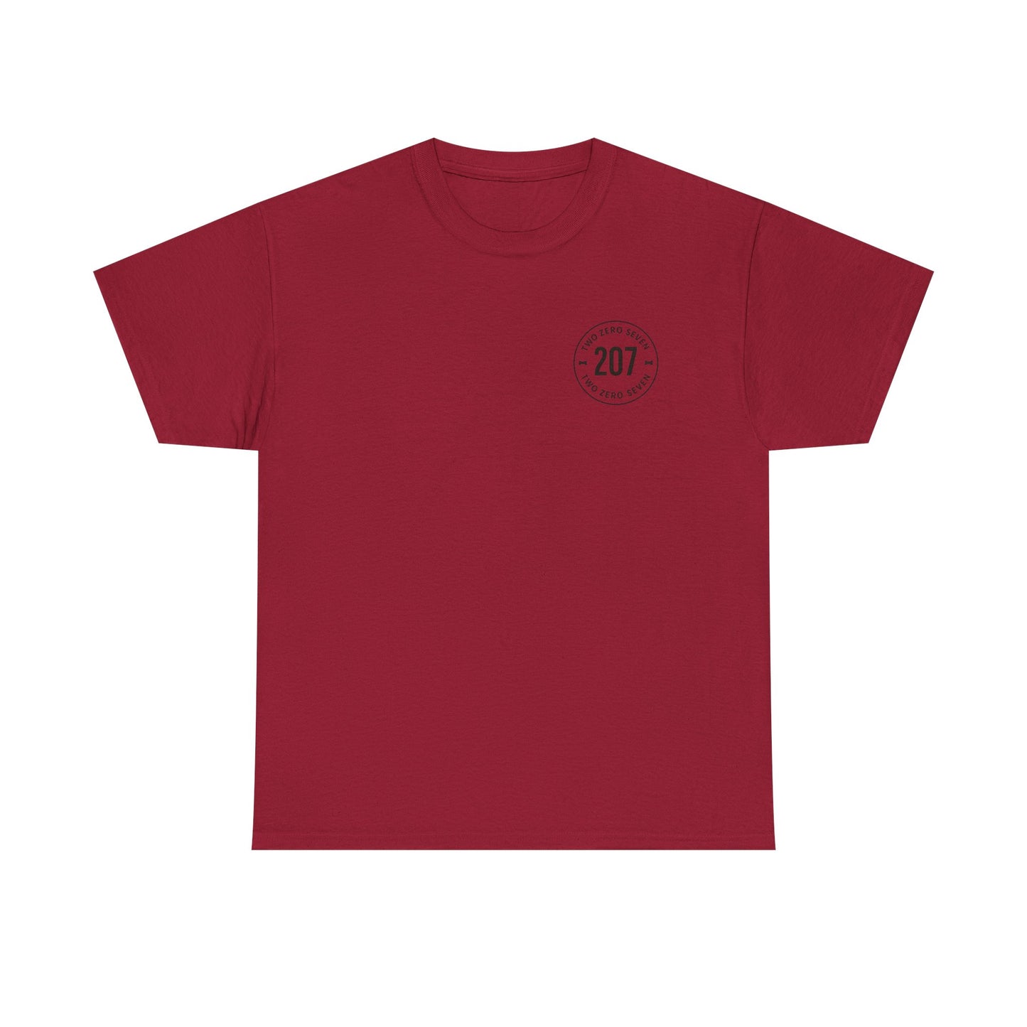 Unisex Heavy Cotton Tee - Bone of the Free, Home of the 207, American Spirit T-Shirt, Patriotic Tee, Casual Wear, Gift for Veterans