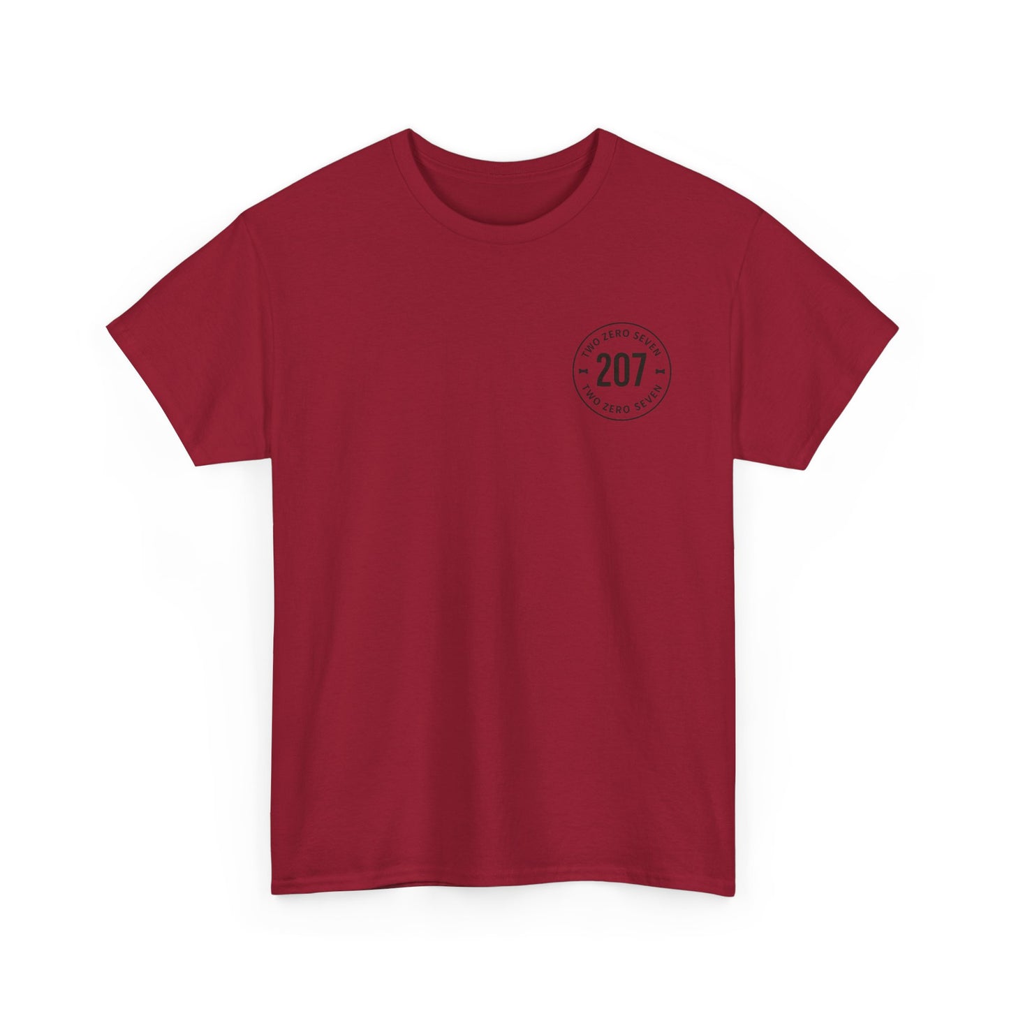 Unisex Heavy Cotton Tee - Bone of the Free, Home of the 207, American Spirit T-Shirt, Patriotic Tee, Casual Wear, Gift for Veterans