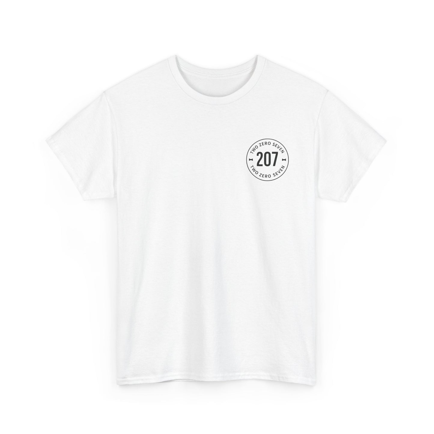 Unisex Heavy Cotton Tee - Bone of the Free, Home of the 207, American Spirit T-Shirt, Patriotic Tee, Casual Wear, Gift for Veterans