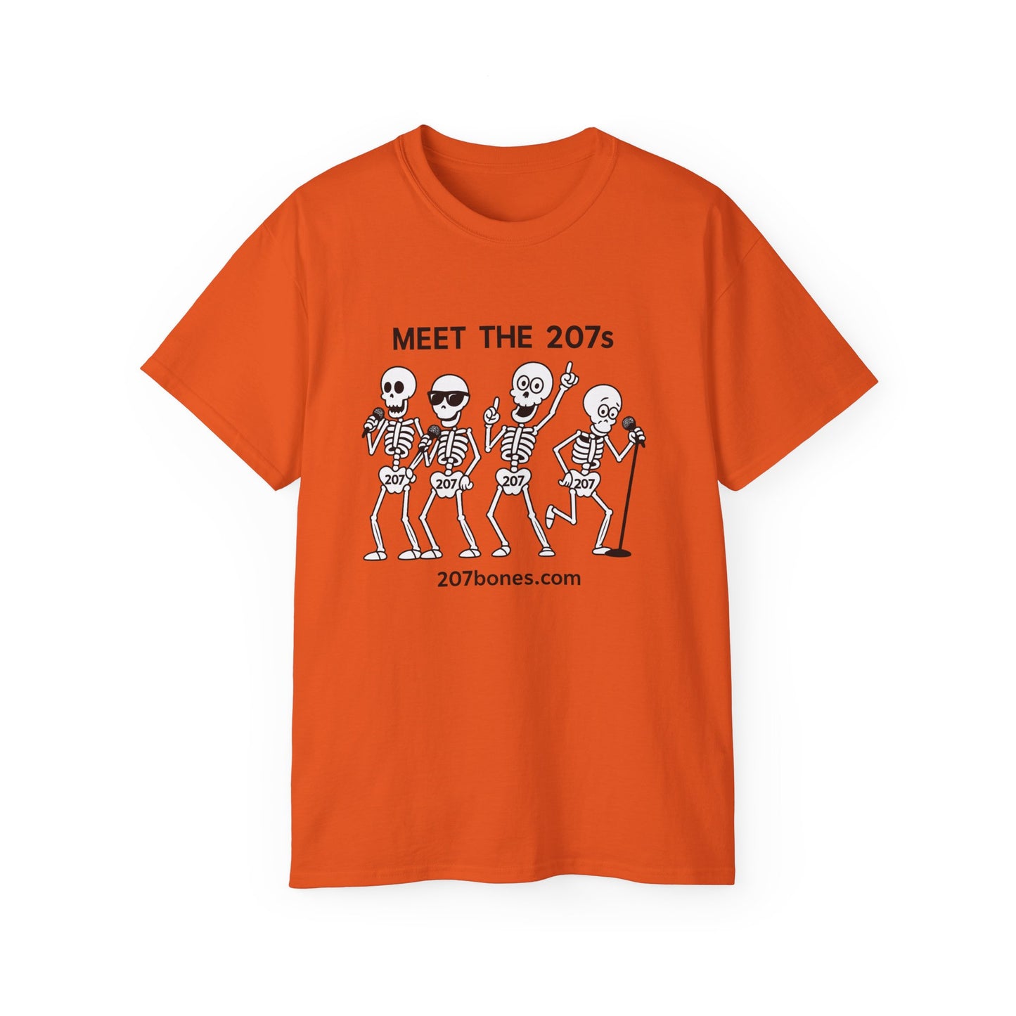Meet the 207s Skeleton T-Shirt | Fun Halloween Tee, Unisex Cotton Shirt, Cute Skeleton Gift, Casual Outfit, Party Wear