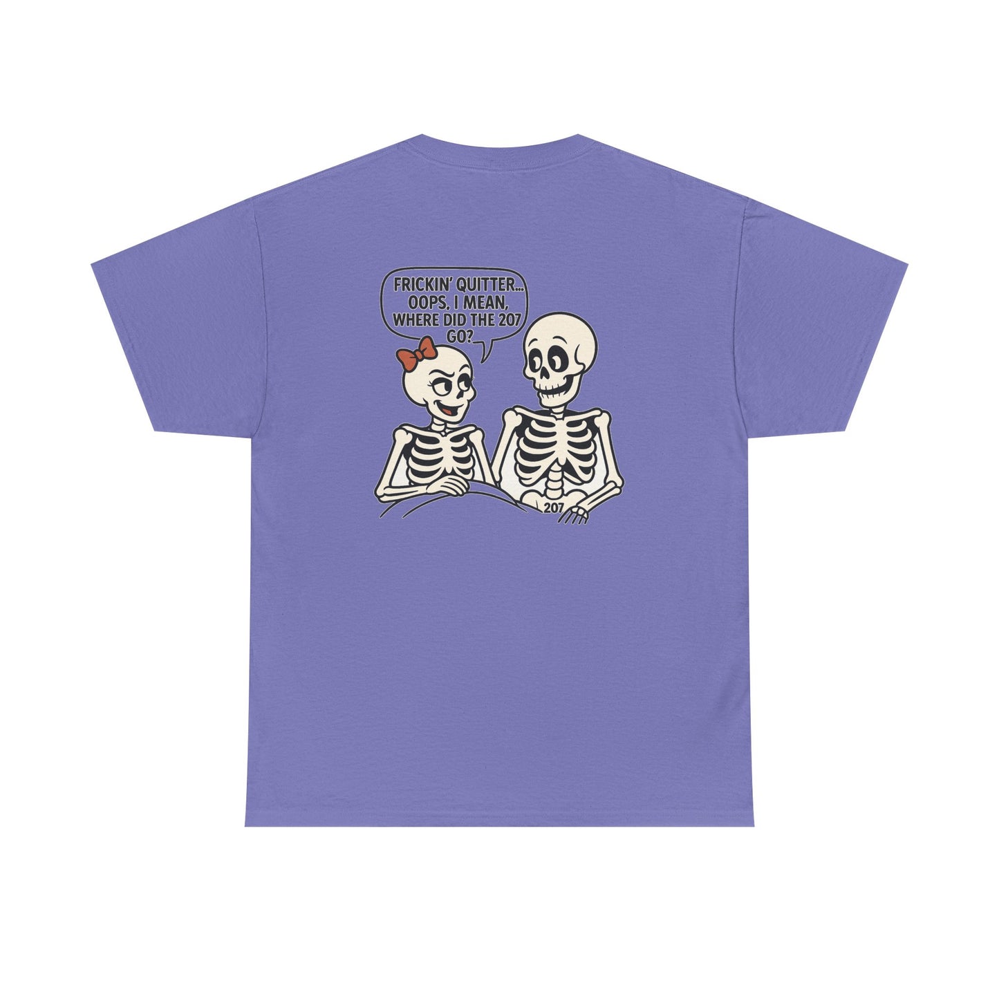 Funny Skeleton Graphic Tee, Unisex Heavy Cotton Shirt, Halloween Apparel, Quirky Gift, Casual Style, Spooky Season Wear