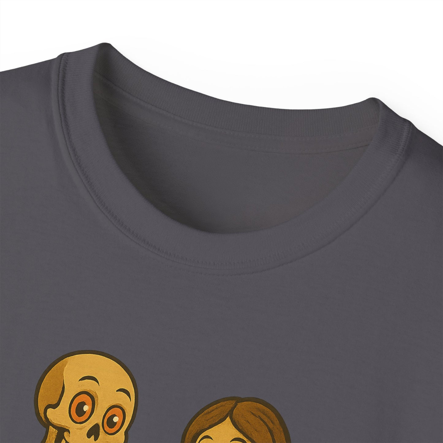 Skeleton Couple Tee, Funny Halloween Shirt, Gift for Couples, Spooky T-Shirt, Unisex Graphic Tee, Bone Humor Top