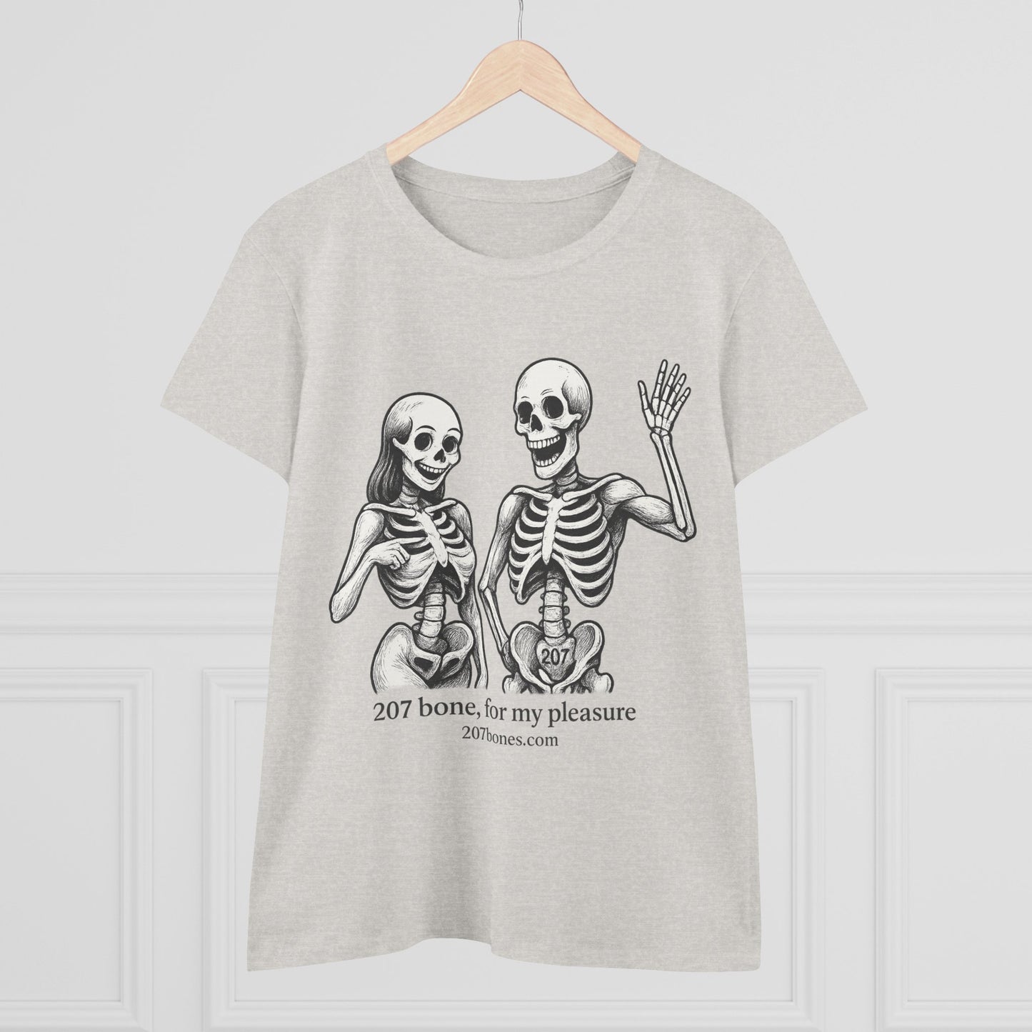 Funny Skeleton Graphic Tee, Halloween Shirt, Quirky Women's Top, Casual Everyday Wear, Gift for Friends