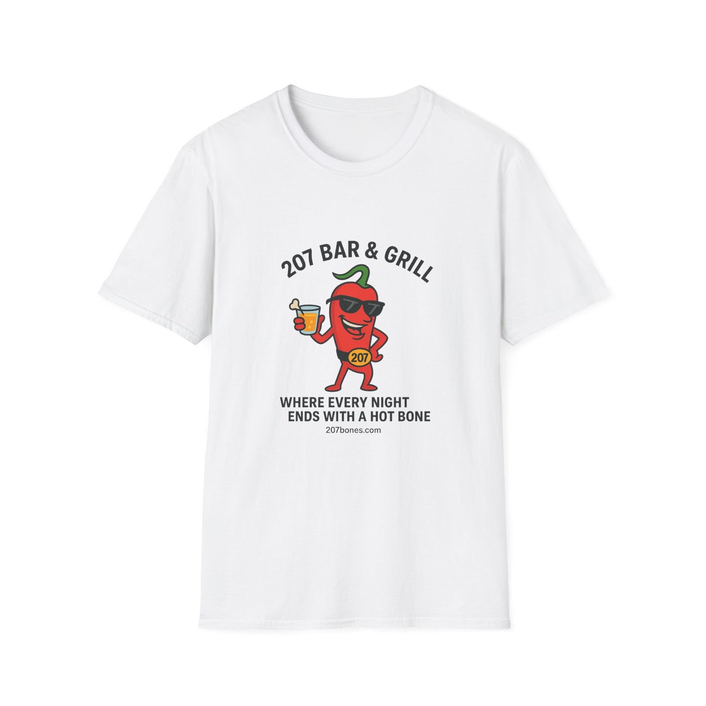Fun Chili Bar & Grill T-Shirt, Perfect for BBQs, Casual Wear, Gift for Grill Lovers, Summer Parties, Foodie Apparel