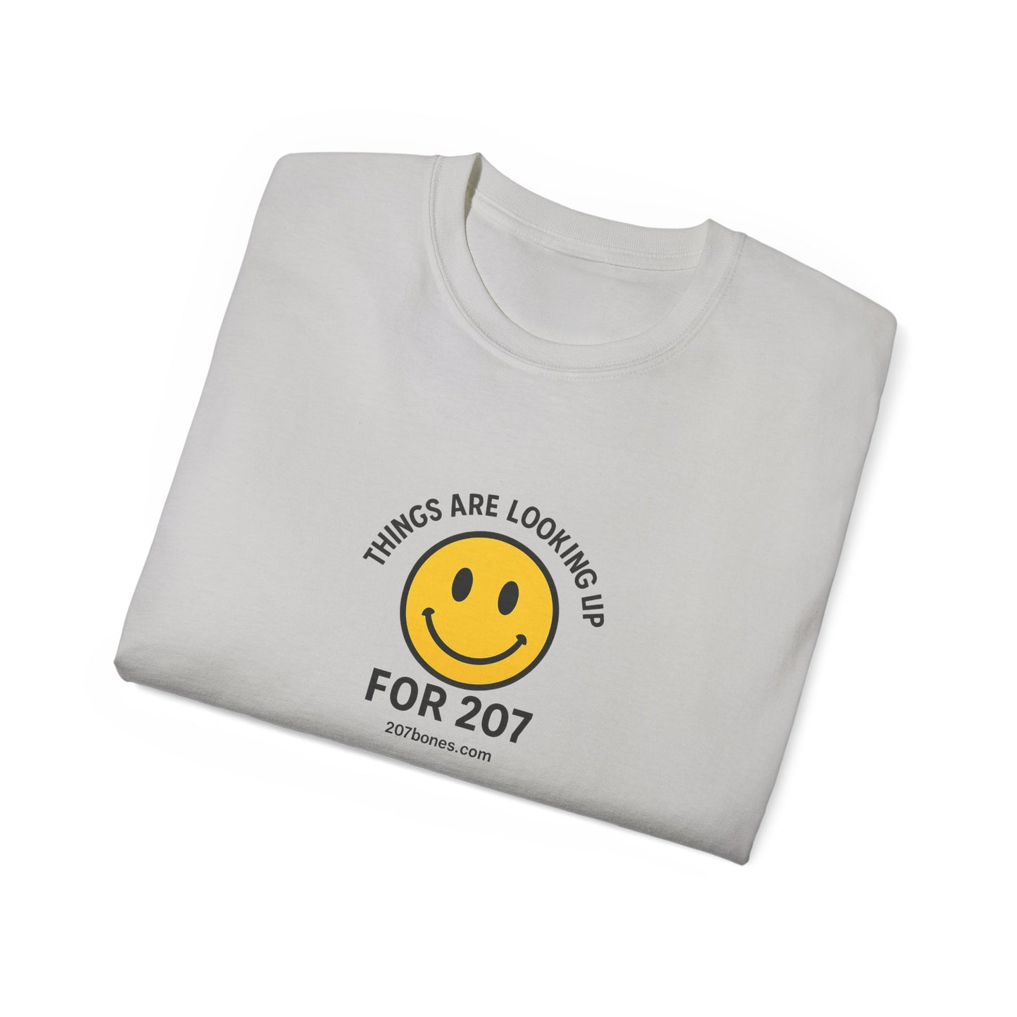 Smiley Message Tee - Unisex Ultra Cotton Shirt | Positive Vibes Apparel, Gift for Friends, Casual Outfit, Everyday Wear, Birthday Present