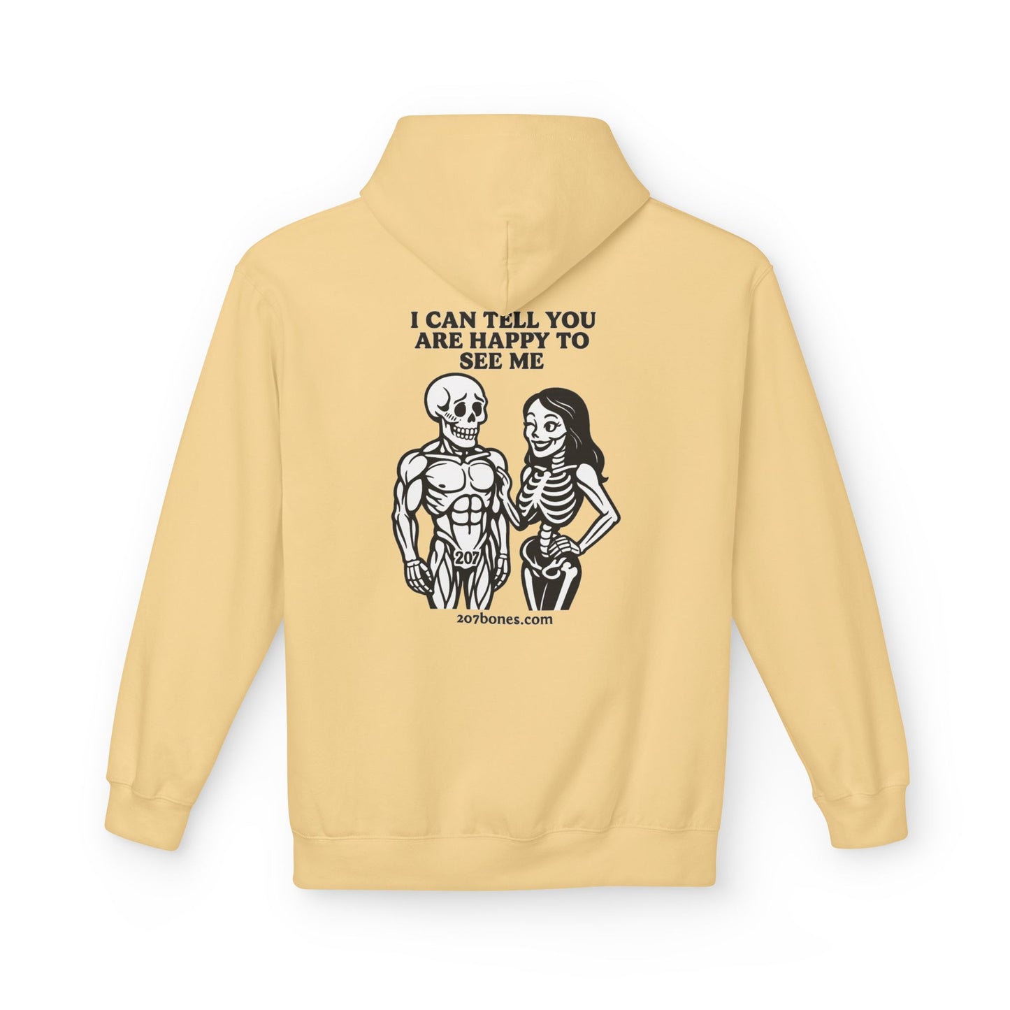 Skeleton Humor Hoodie, Unisex Funny Hoodie, Softstyle Fleece, Halloween Apparel, Gift for Him and Her, Comfortable Casual Wear