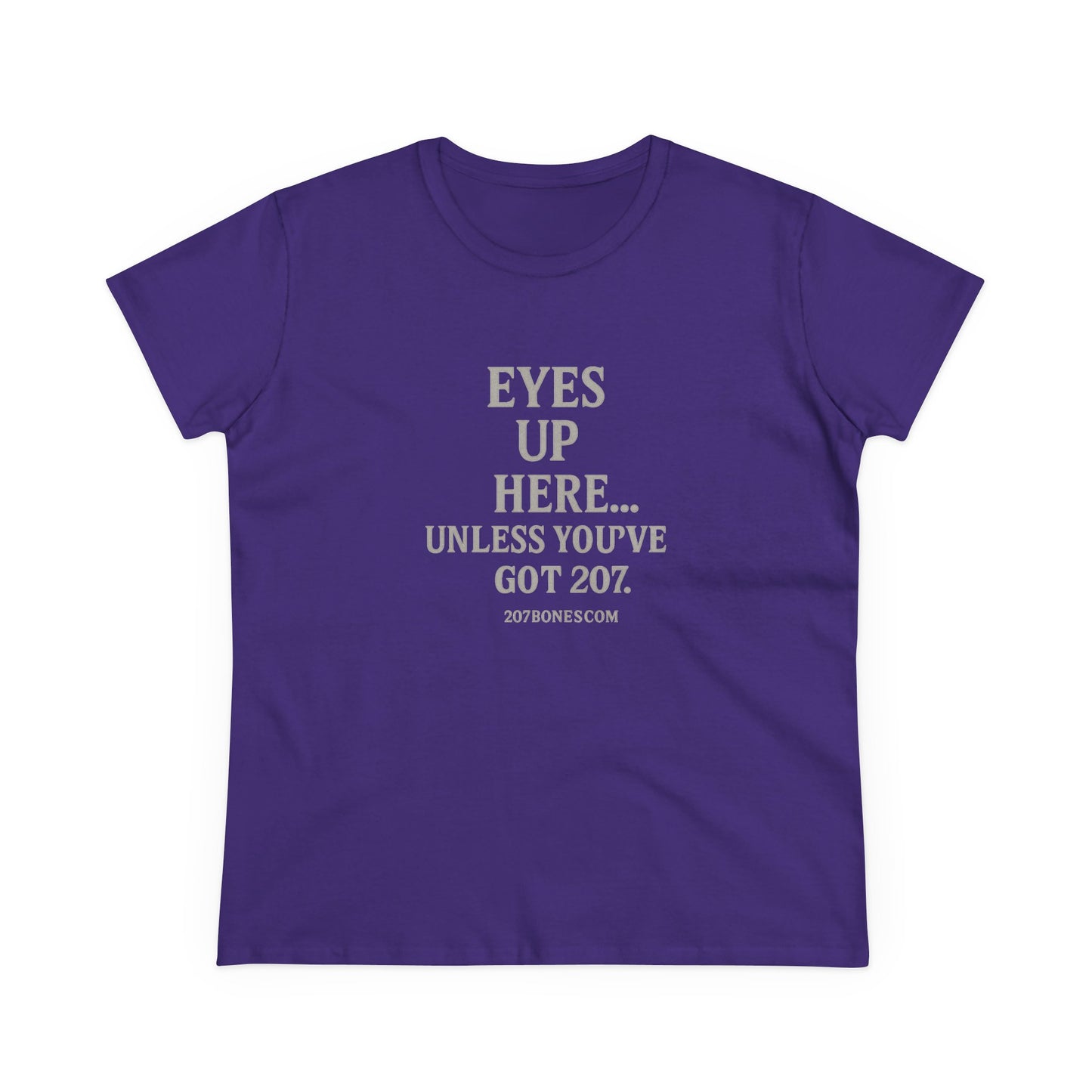 Funny Women's Cotton Tee - 'Eyes Up Here' - Casual Shirt, Gift for Friends, Birthday, Humor, Everyday Wear, Conversation Starter
