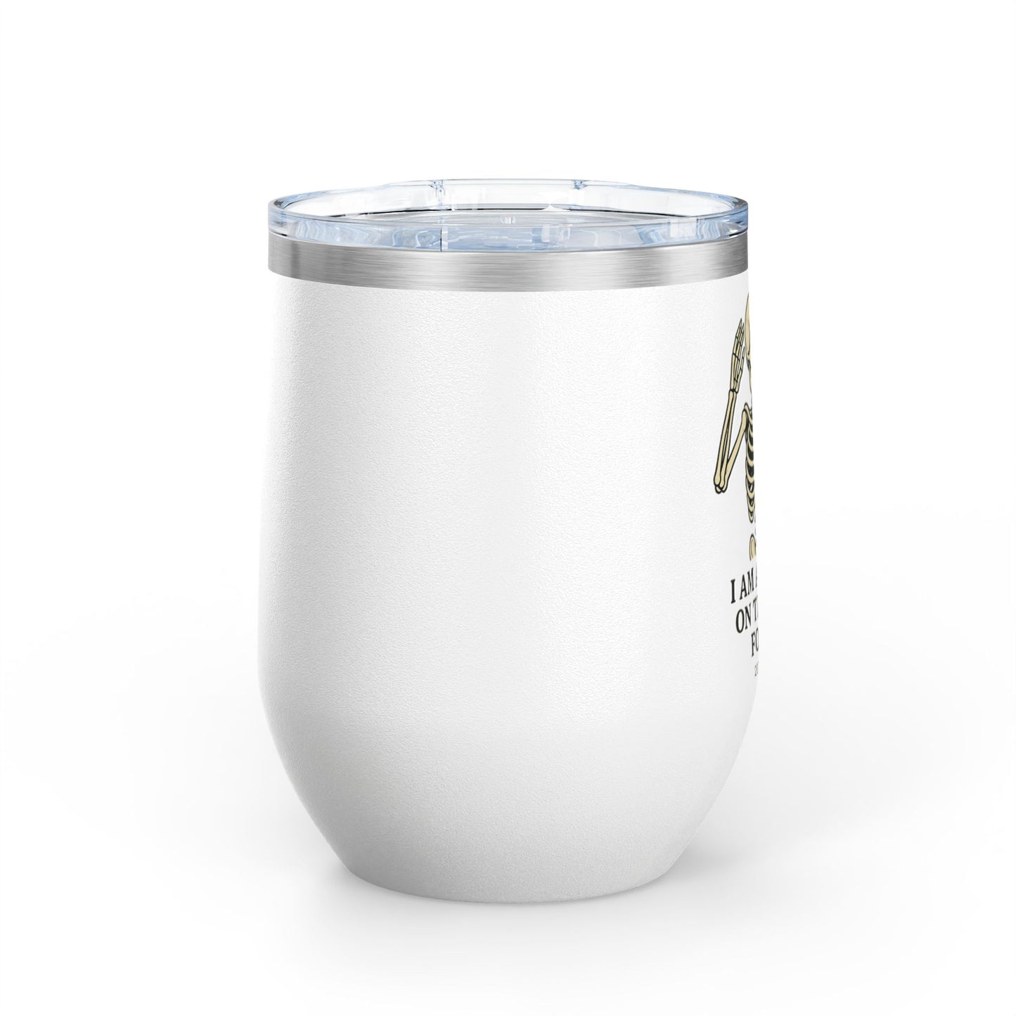 Charming Skeleton Wine Tumbler, Fun Gifts for Halloween, Unique Party Favor, Sip-Friendly, Durable Drinkware, Perfect for Wine Lovers