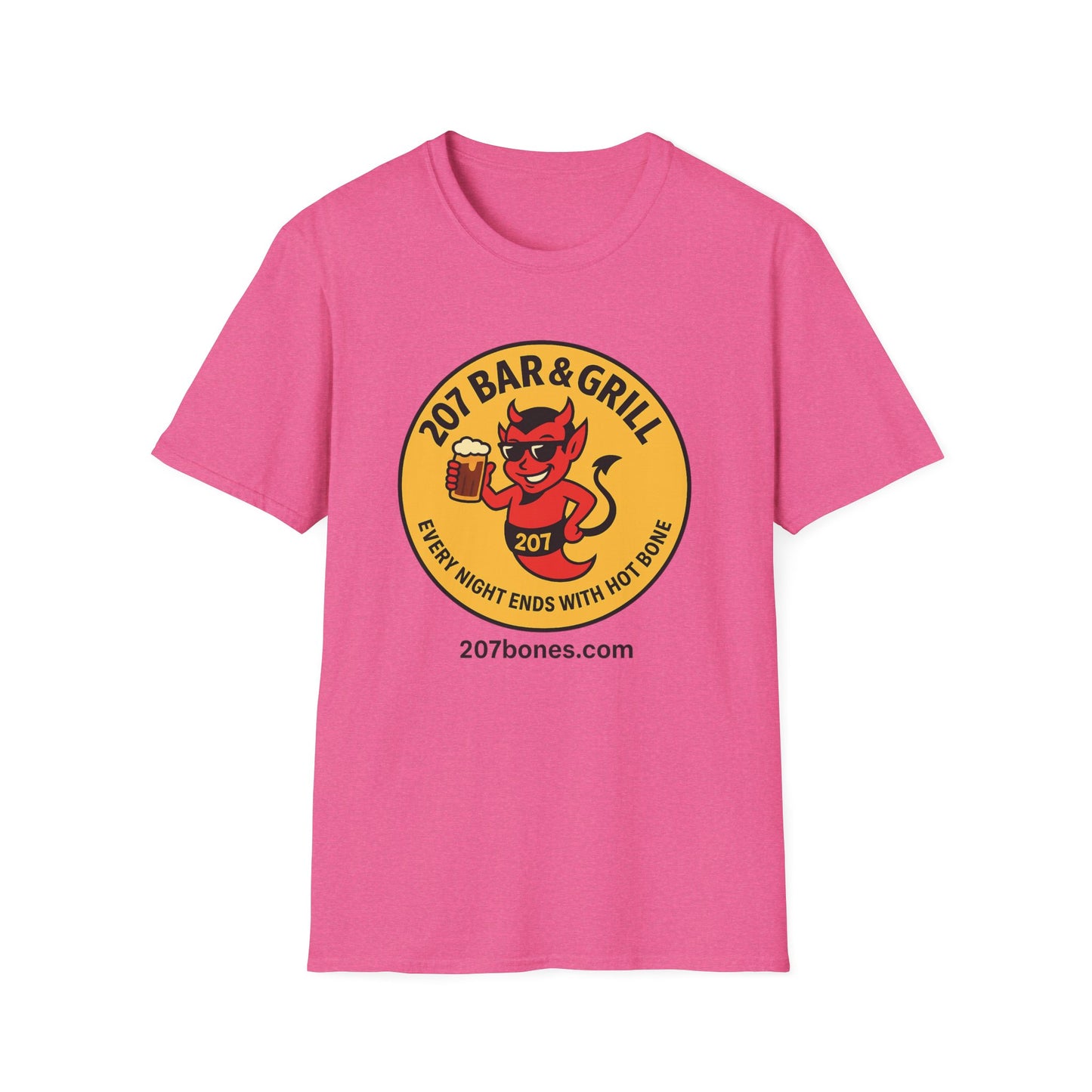 207 Bar & Grill Unisex T-Shirt - Casual Wear, Bar Merchandise, Gift for Foodies, Party Shirt, Everyday Comfort