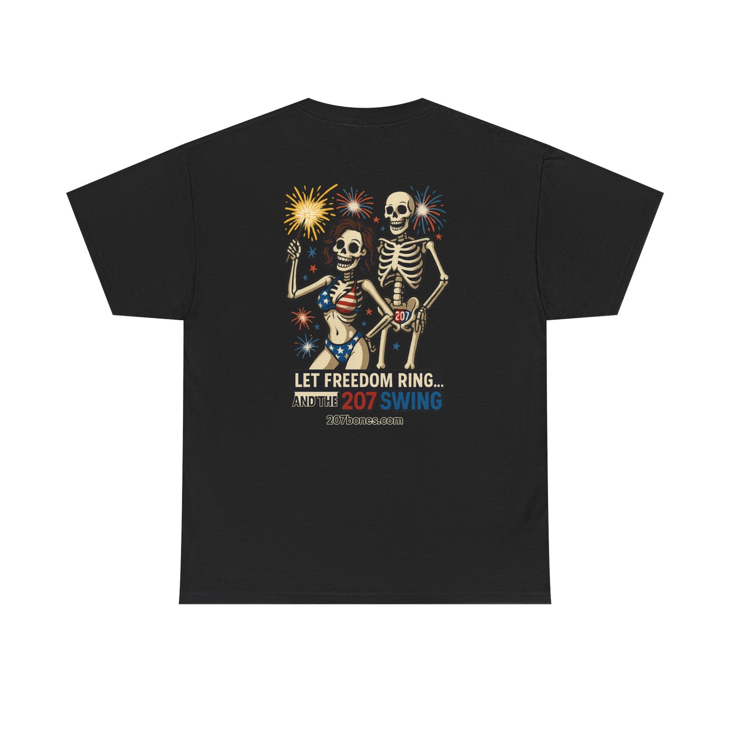 Patriotic Skull Tee, Unisex Cotton Shirt, Funny 4th of July Gift, Unique Graphic T-Shirt, Casual Summerwear