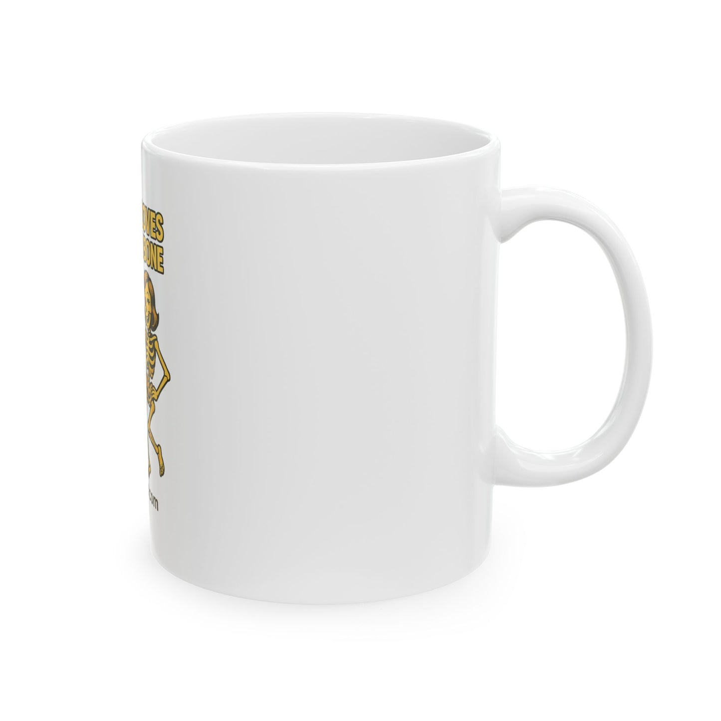 Whimsical Skeleton Mug - Perfect Gift for Halloween, Fun Coffee Cup, Unique Bone Humor, Great for Parties, Collectibles