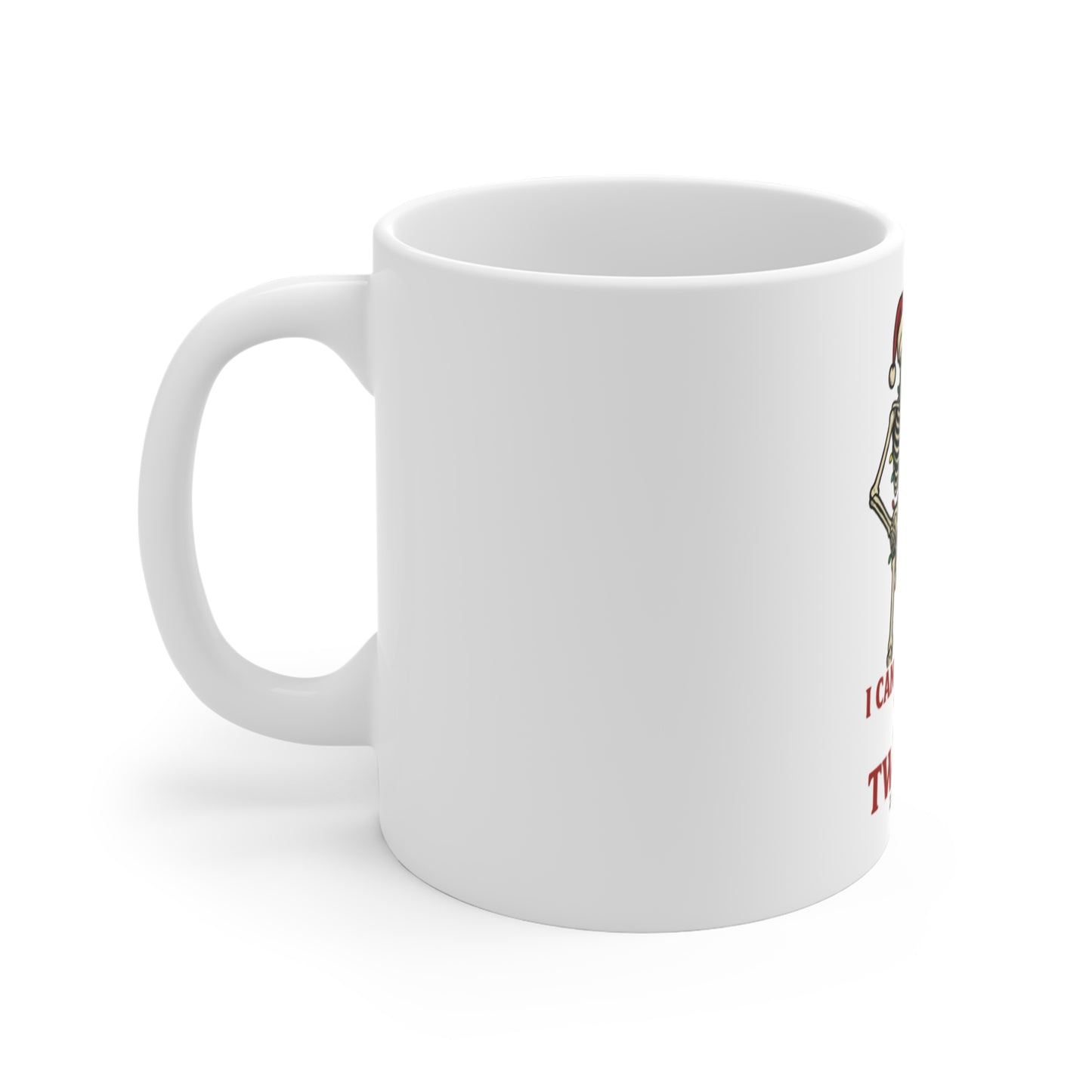 Festive Skeleton Mug - Funny Holiday Coffee Cup, Perfect for Christmas Gifts, Halloween Decor, Unique Gift Idea, Cute Skeleton Design