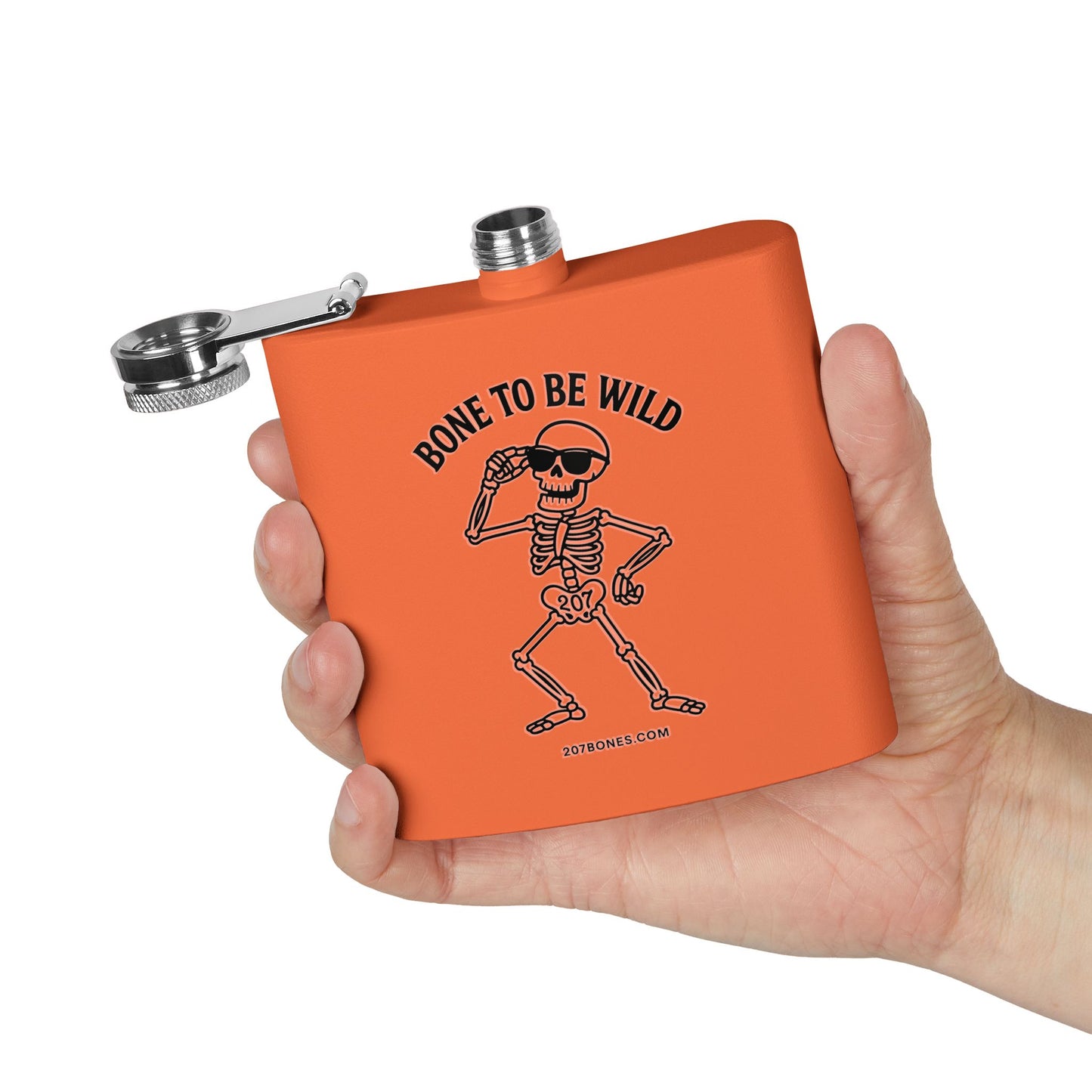 Stylish Skeleton Flask - Bone to Be Wild, Unique Gift for Parties, Camping, Weddings, or Just for Fun