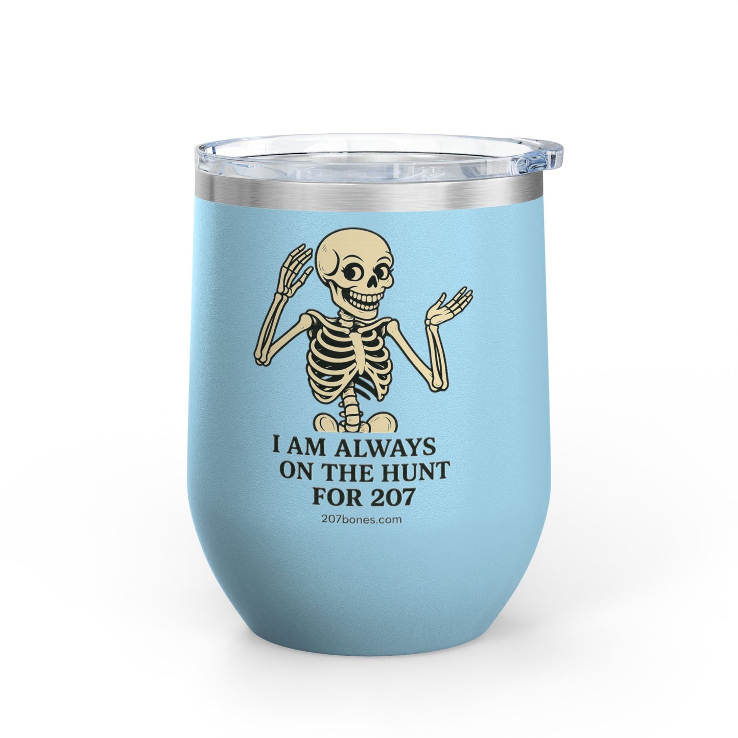 Charming Skeleton Wine Tumbler, Fun Gifts for Halloween, Unique Party Favor, Sip-Friendly, Durable Drinkware, Perfect for Wine Lovers