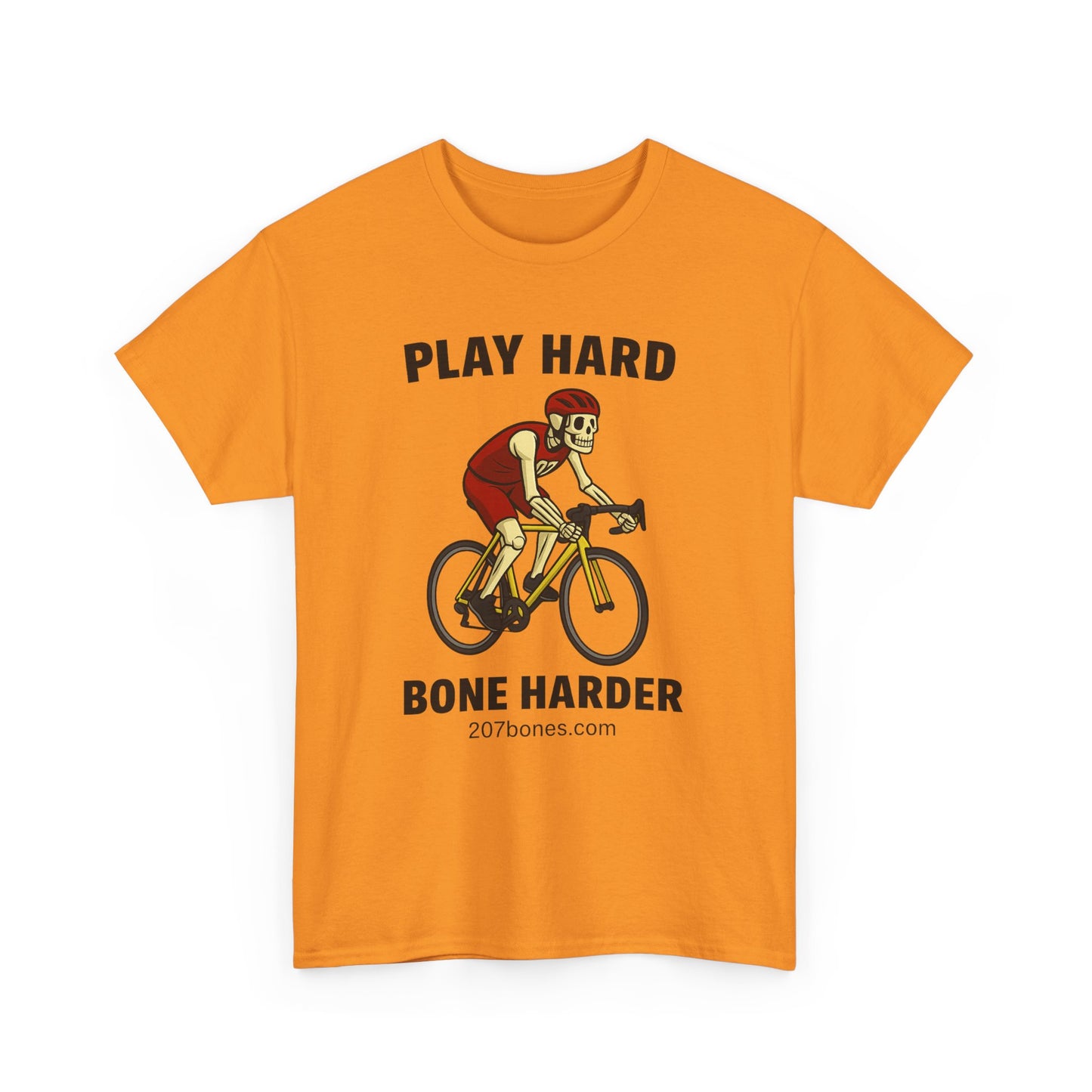 Unisex Cycling Tee - Play Hard Bone Harder