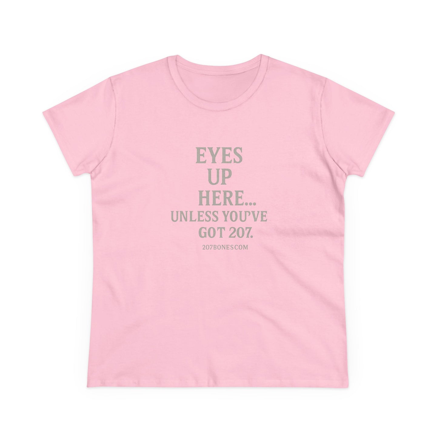 Funny Women's Cotton Tee - 'Eyes Up Here' - Casual Shirt, Gift for Friends, Birthday, Humor, Everyday Wear, Conversation Starter