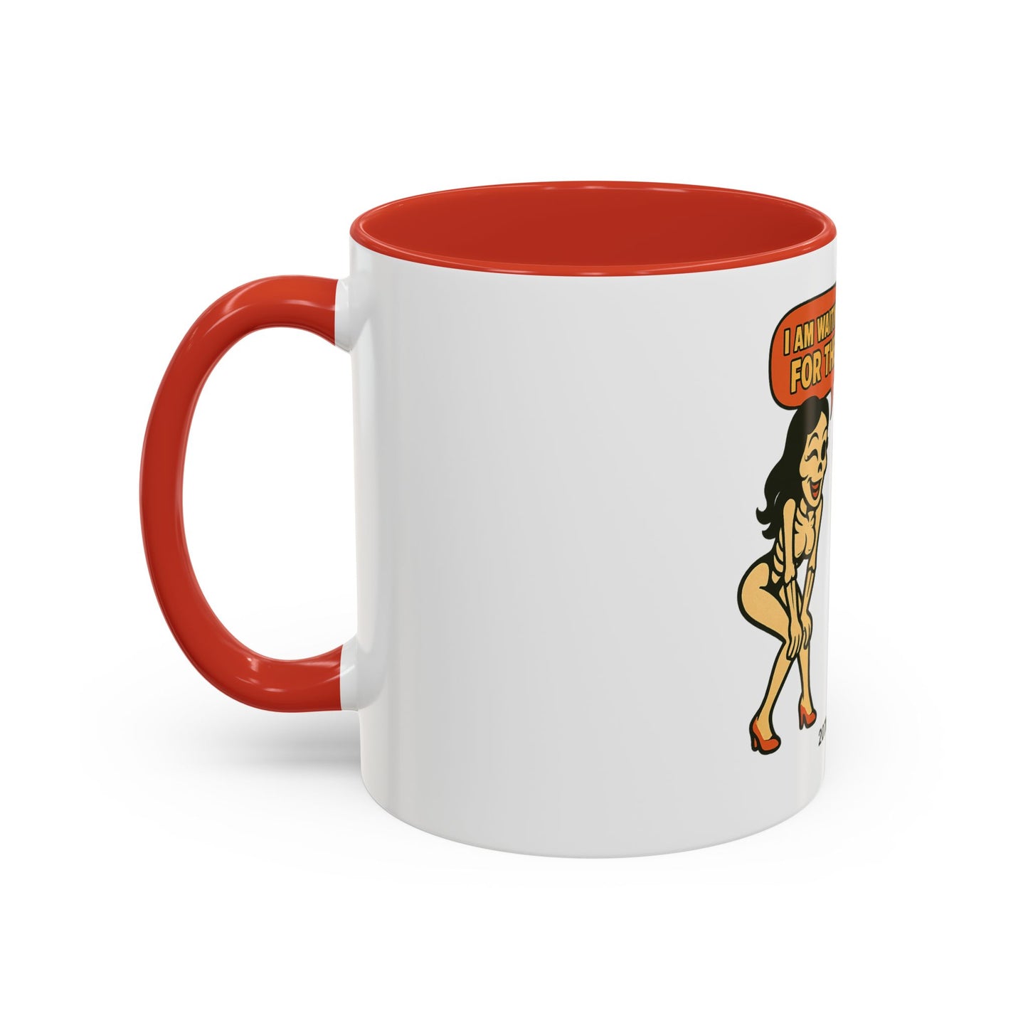 Playful Skeleton Coffee Mug, Fun Gift for Halloween, Quirky Kitchen Decor, Unique Drinking Cup, Halloween Humor Mug