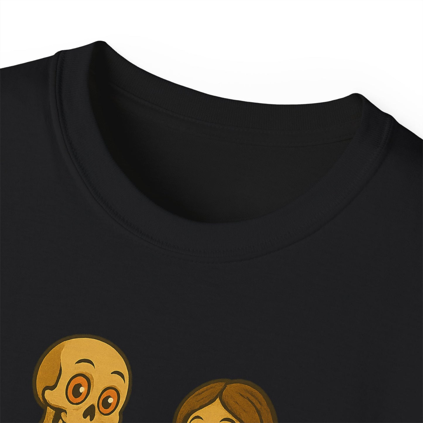 Skeleton Couple Tee, Funny Halloween Shirt, Gift for Couples, Spooky T-Shirt, Unisex Graphic Tee, Bone Humor Top