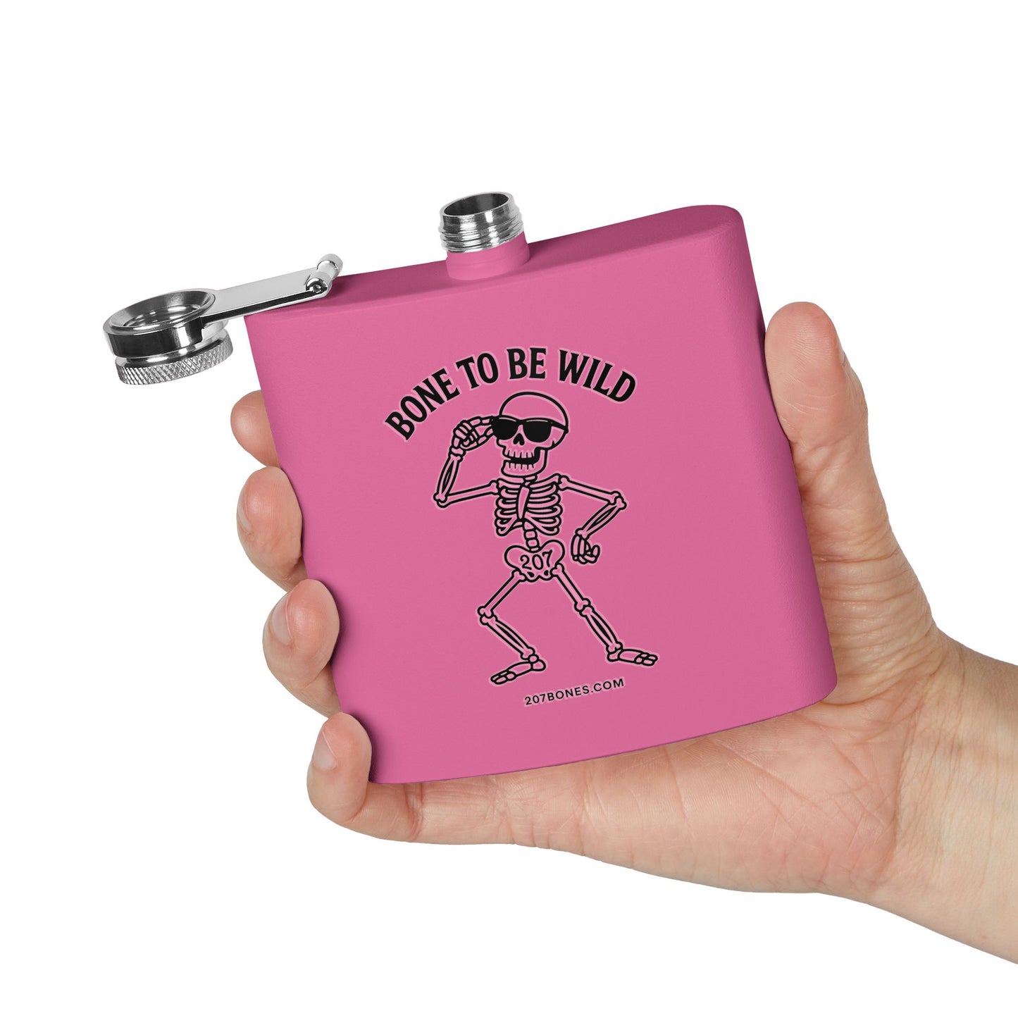 Stylish Skeleton Flask - Bone to Be Wild, Unique Gift for Parties, Camping, Weddings, or Just for Fun