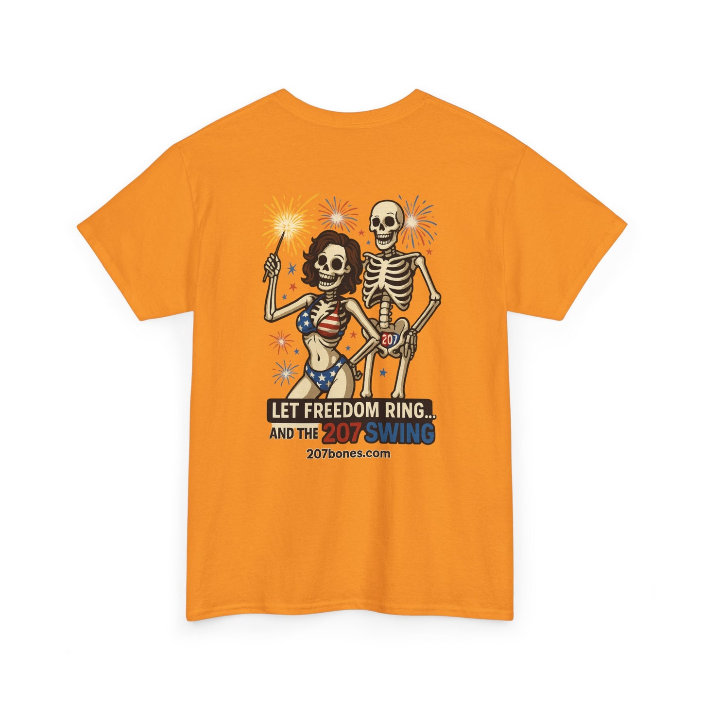 Patriotic Skull Tee, Unisex Cotton Shirt, Funny 4th of July Gift, Unique Graphic T-Shirt, Casual Summerwear