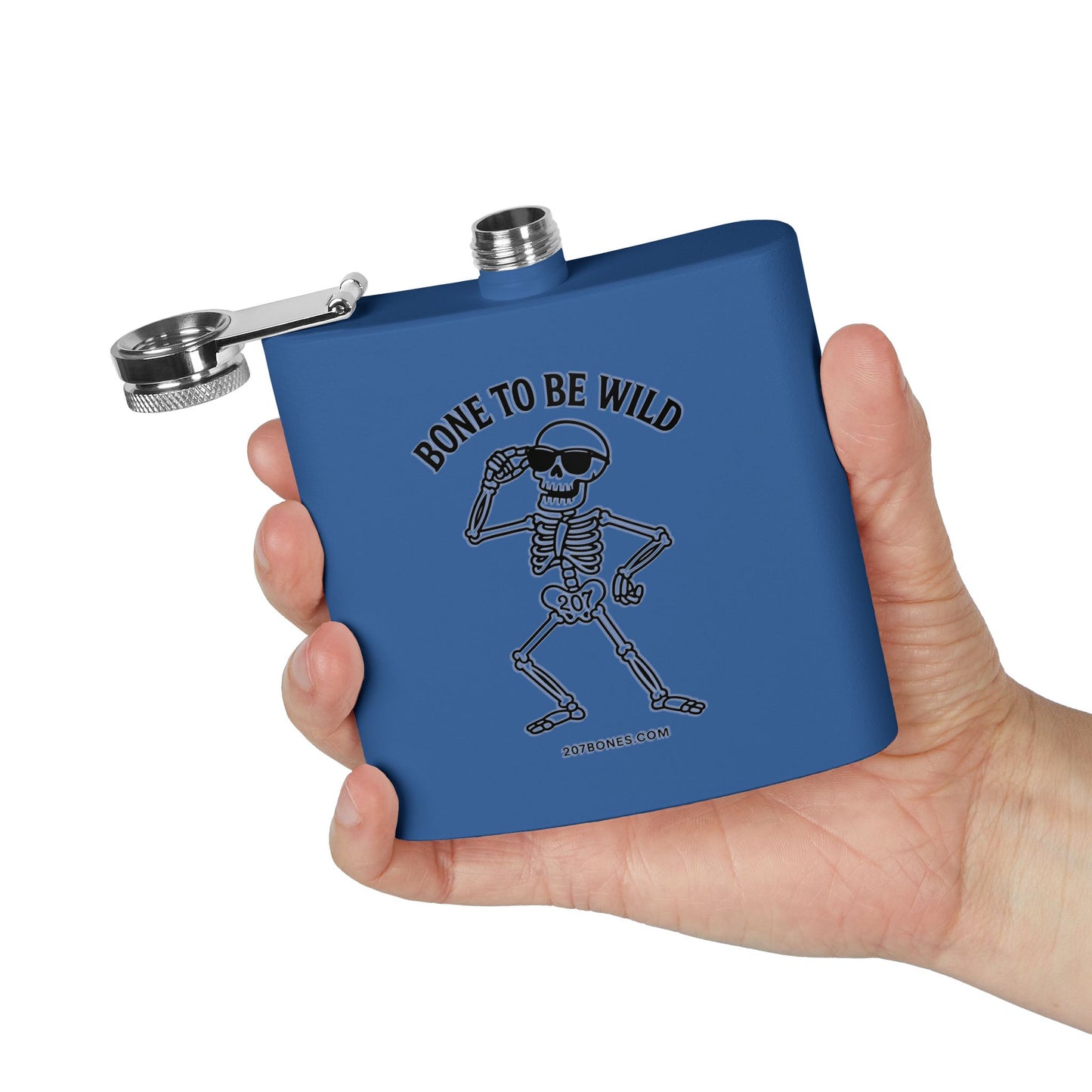 Stylish Skeleton Flask - Bone to Be Wild, Unique Gift for Parties, Camping, Weddings, or Just for Fun