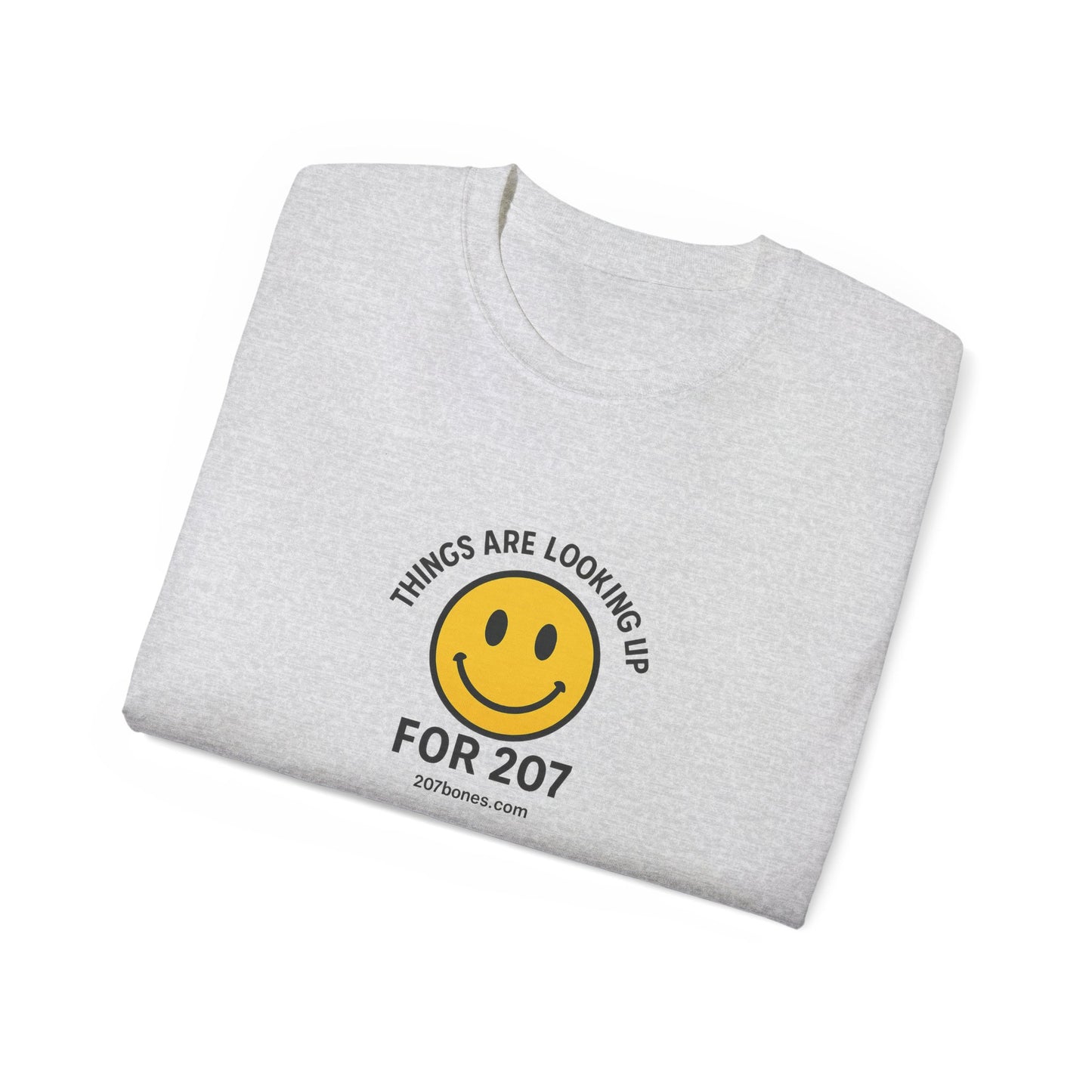 Smiley Message Tee - Unisex Ultra Cotton Shirt | Positive Vibes Apparel, Gift for Friends, Casual Outfit, Everyday Wear, Birthday Present