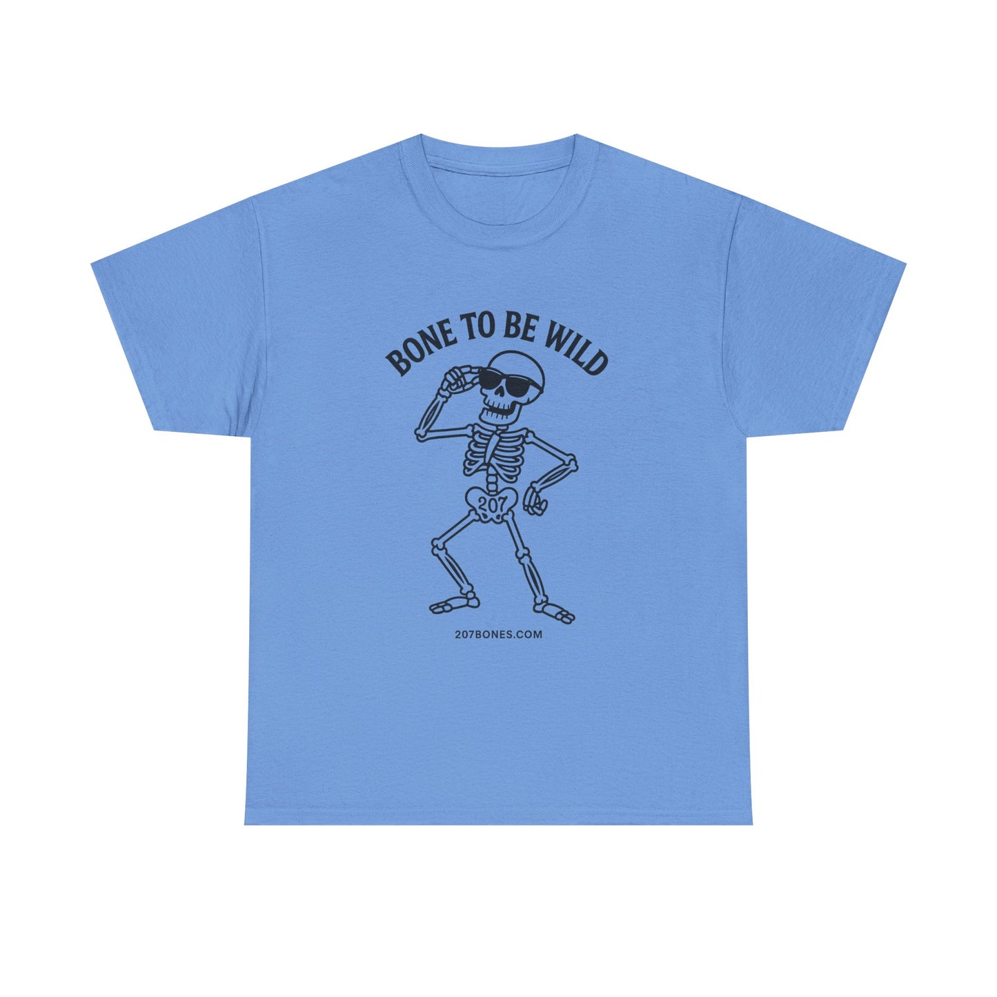 Bone to Be Wild Skeleton Tee, Unisex Cotton Shirt, Festival Wear, Halloween Shirt, Casual Summer Top