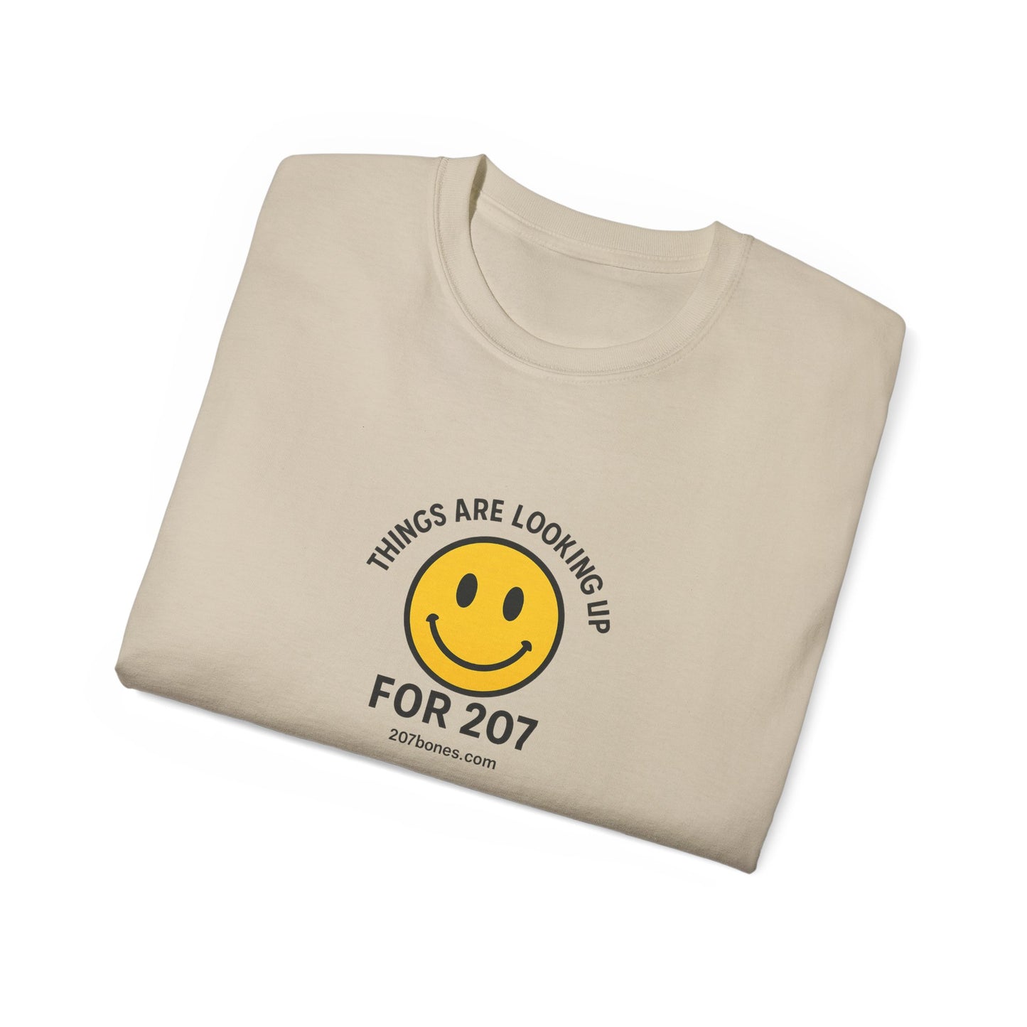 Smiley Message Tee - Unisex Ultra Cotton Shirt | Positive Vibes Apparel, Gift for Friends, Casual Outfit, Everyday Wear, Birthday Present