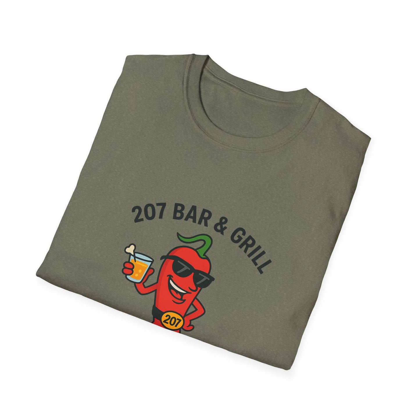 Fun Chili Bar & Grill T-Shirt, Perfect for BBQs, Casual Wear, Gift for Grill Lovers, Summer Parties, Foodie Apparel