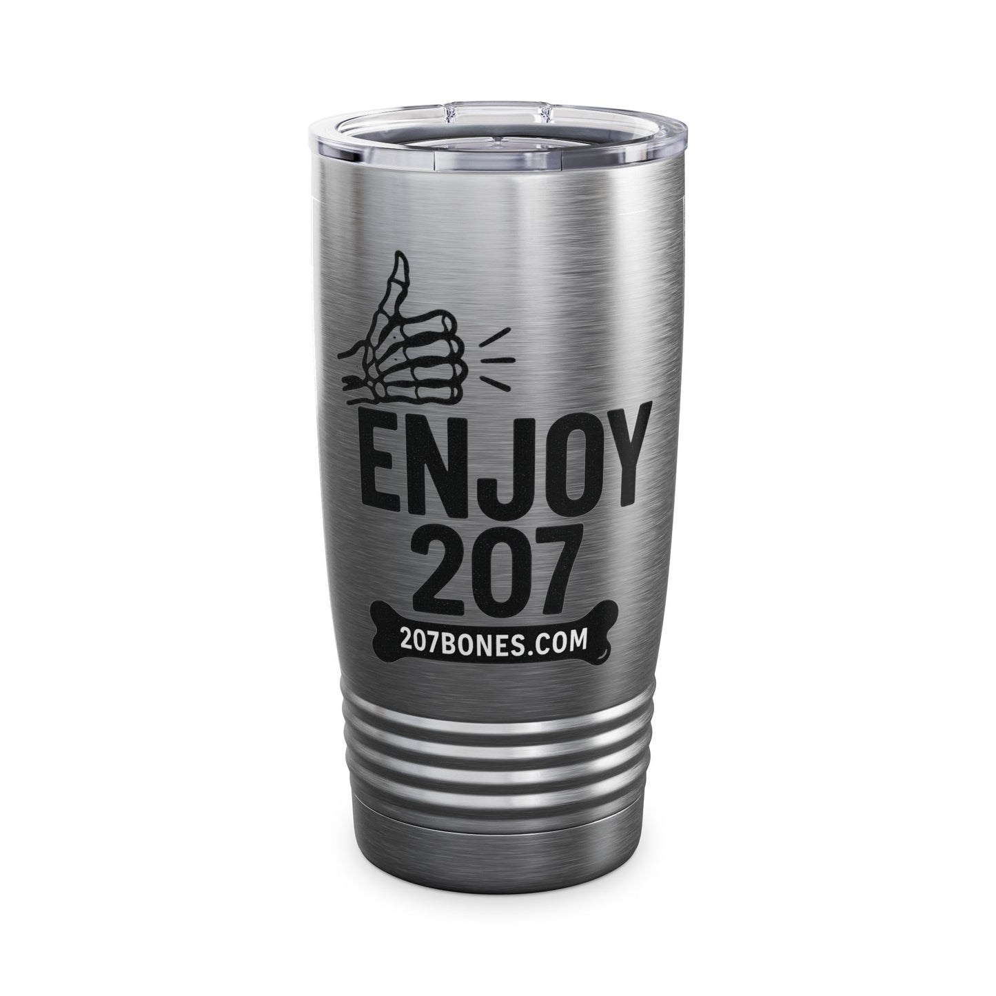 Enjoy 207 Ringneck Tumbler - Travel Mug, Gift for Coffee Lovers, Personalized Drinkware, Perfect for Outdoors & Celebrations