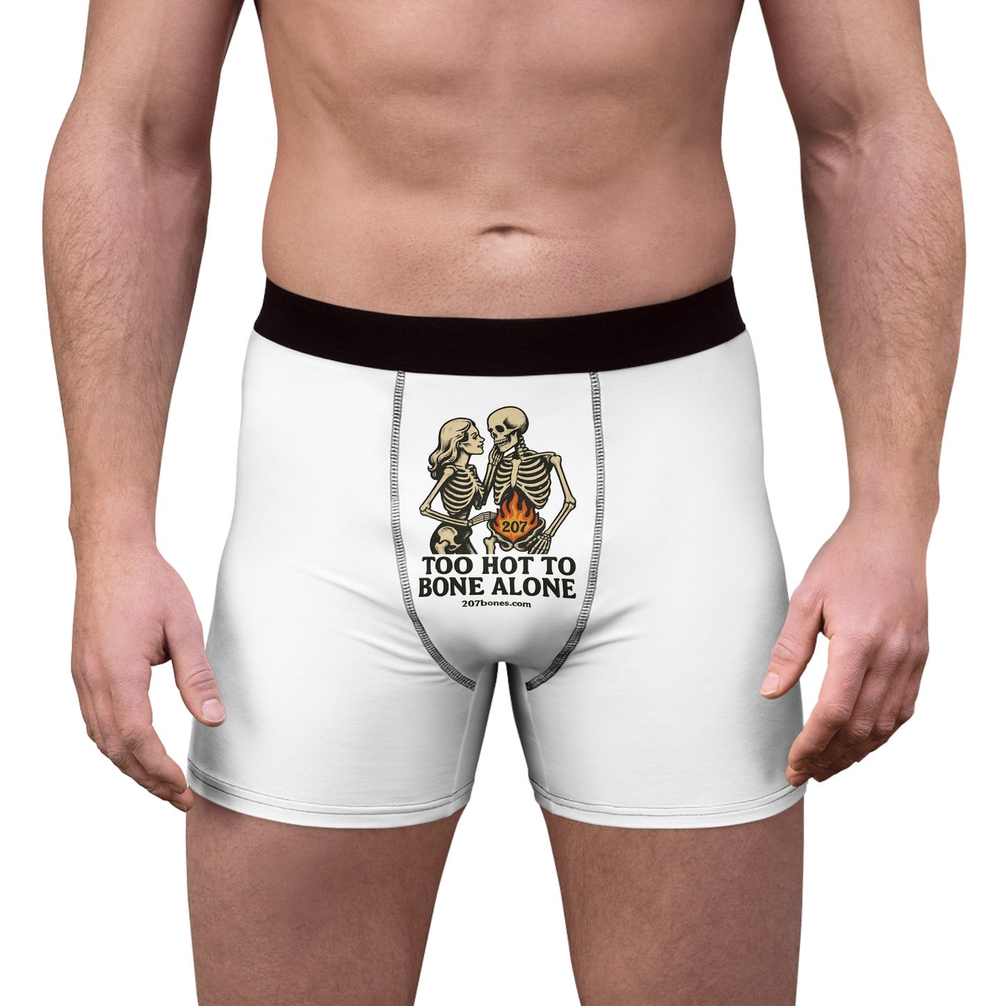 Men's Funny Boxer Briefs, Skeleton Design, Halloween Gift, Unique Underwear, Comfortable Boxers, Novelty Menswear
