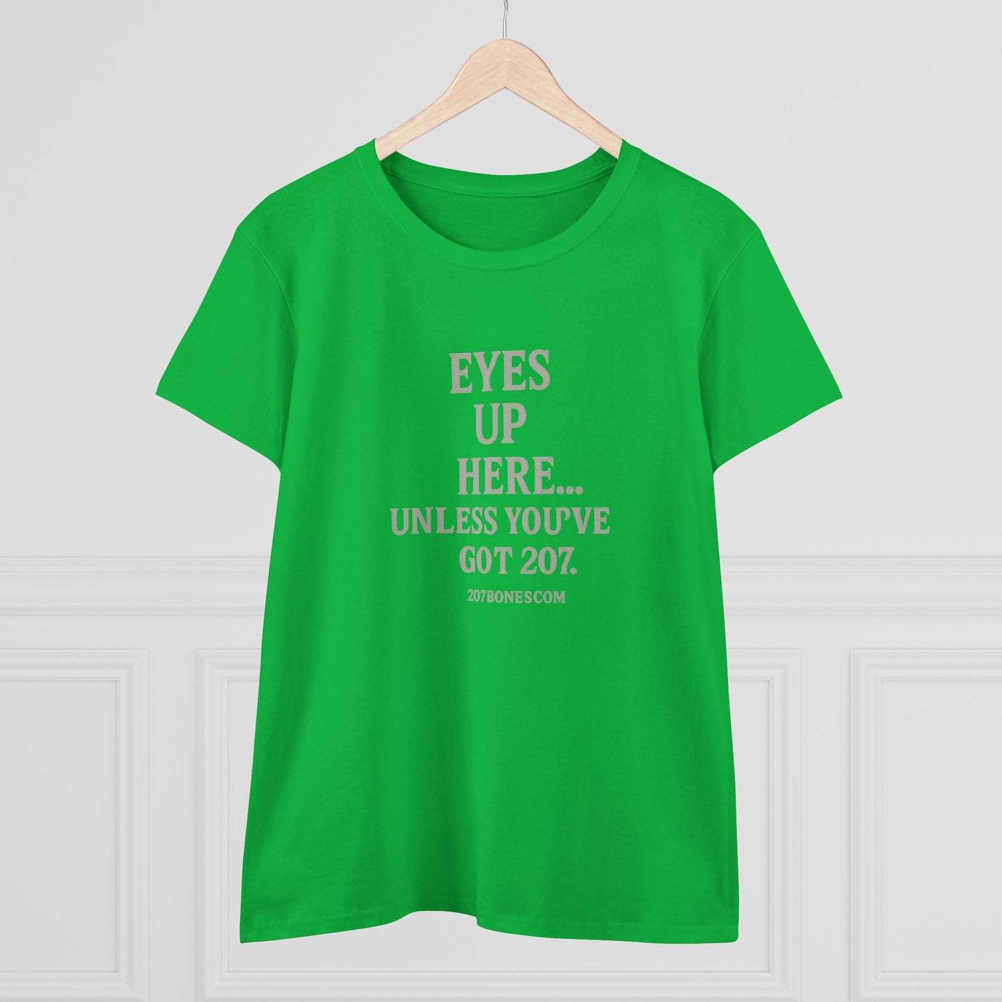 Funny Women's Cotton Tee - 'Eyes Up Here' - Casual Shirt, Gift for Friends, Birthday, Humor, Everyday Wear, Conversation Starter