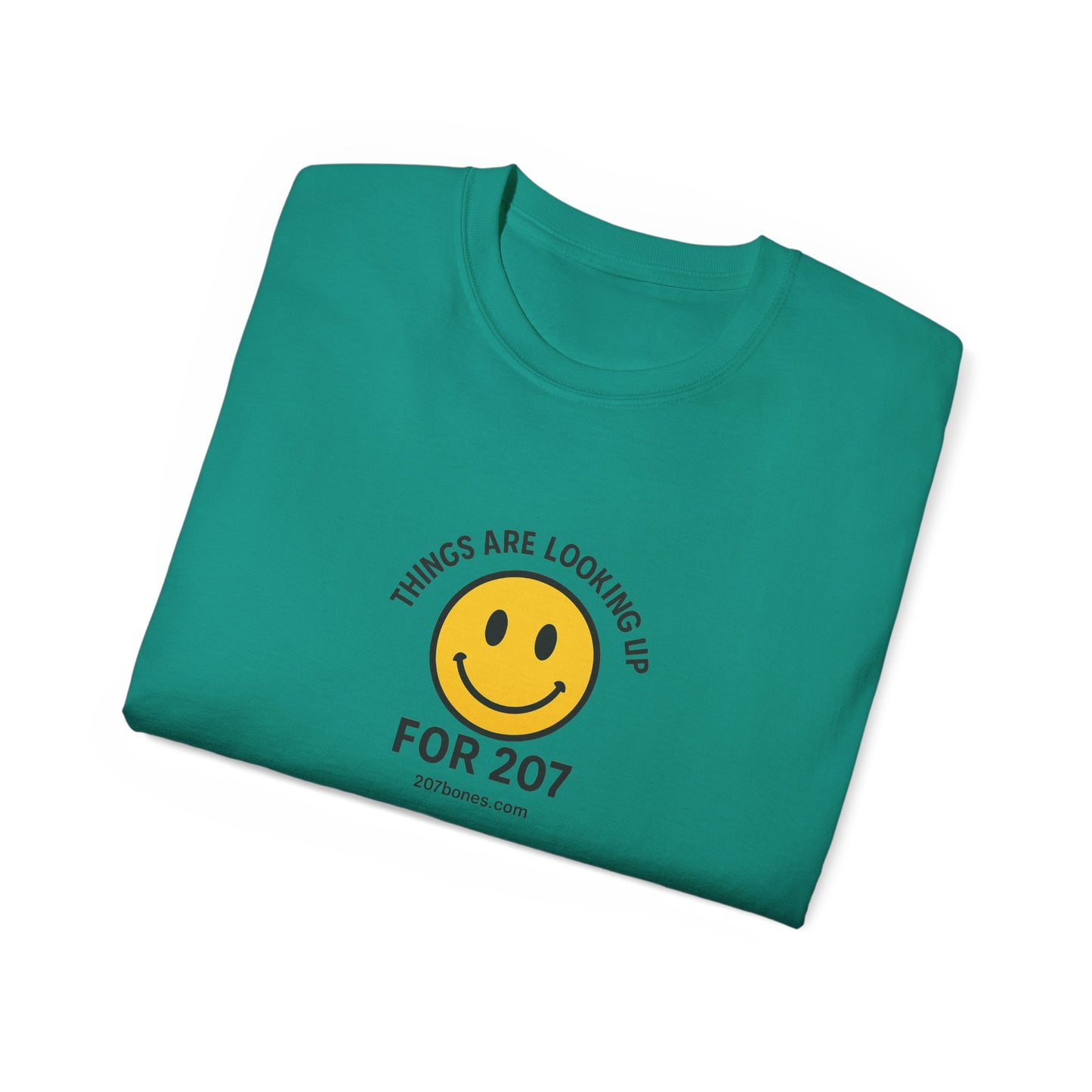 Smiley Message Tee - Unisex Ultra Cotton Shirt | Positive Vibes Apparel, Gift for Friends, Casual Outfit, Everyday Wear, Birthday Present