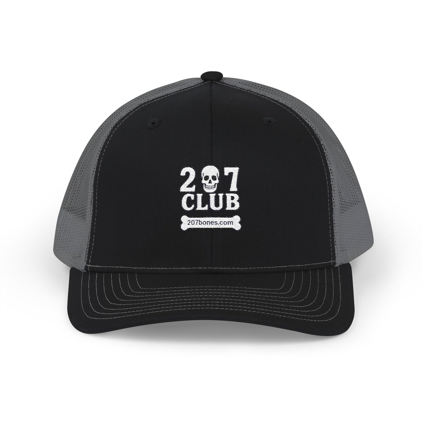 Skull Club Snapback Cap, Trendy Trucker Hat, Outdoor Adventure Gear, Casual Streetwear, Gothic Style Accessory