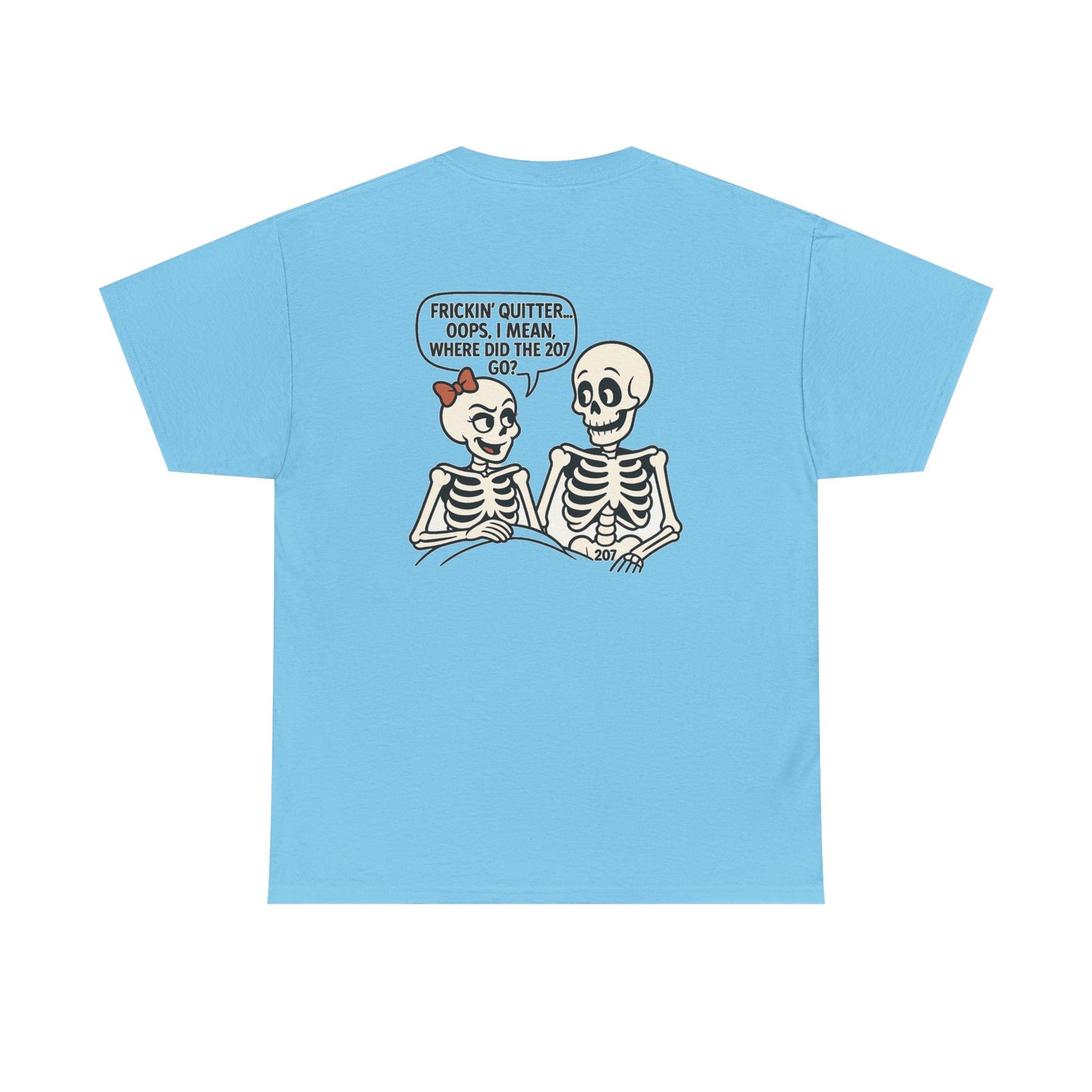Funny Skeleton Graphic Tee, Unisex Heavy Cotton Shirt, Halloween Apparel, Quirky Gift, Casual Style, Spooky Season Wear