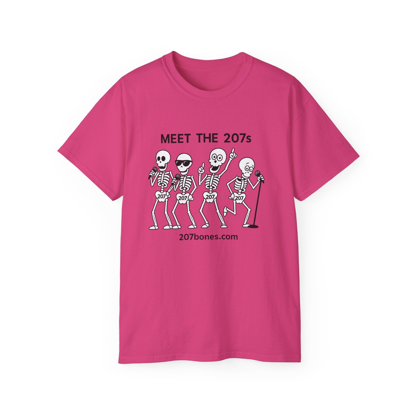 Meet the 207s Skeleton T-Shirt | Fun Halloween Tee, Unisex Cotton Shirt, Cute Skeleton Gift, Casual Outfit, Party Wear