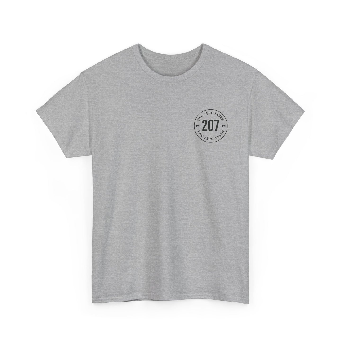 Unisex Heavy Cotton Tee - Bone of the Free, Home of the 207, American Spirit T-Shirt, Patriotic Tee, Casual Wear, Gift for Veterans
