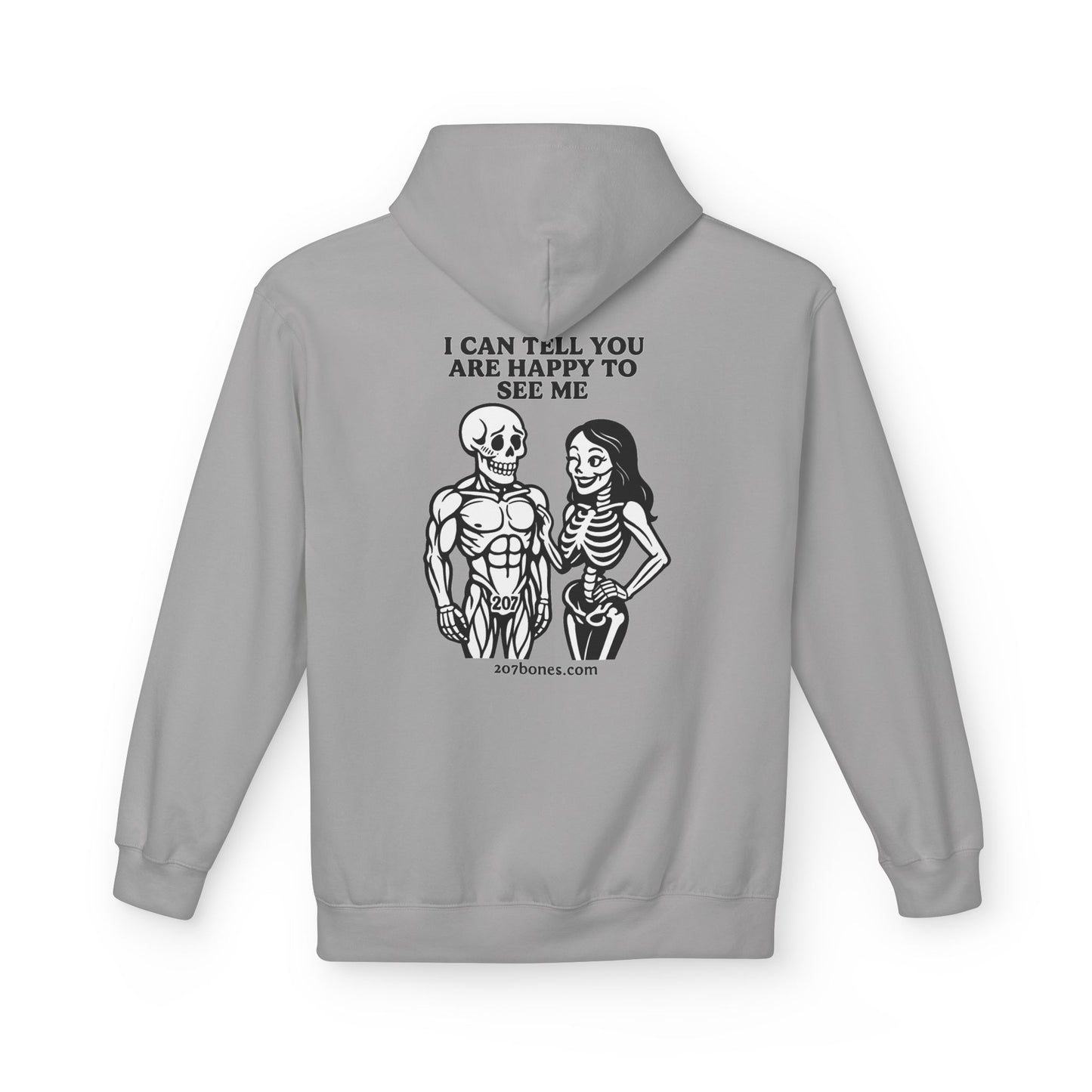 Skeleton Humor Hoodie, Unisex Funny Hoodie, Softstyle Fleece, Halloween Apparel, Gift for Him and Her, Comfortable Casual Wear