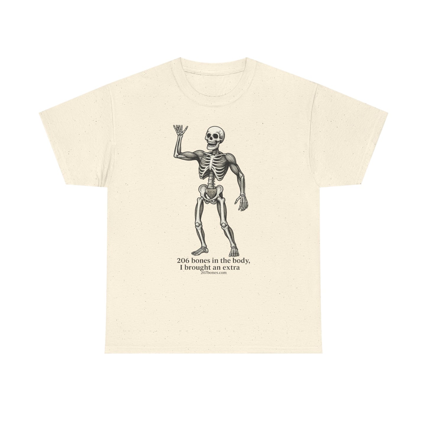 Funny Skeleton Tee for Halloween, Unisex Heavy Cotton Tee, Humor T-Shirt, Perfect for Parties and Costumes, Quotes Shirt, Gift Idea