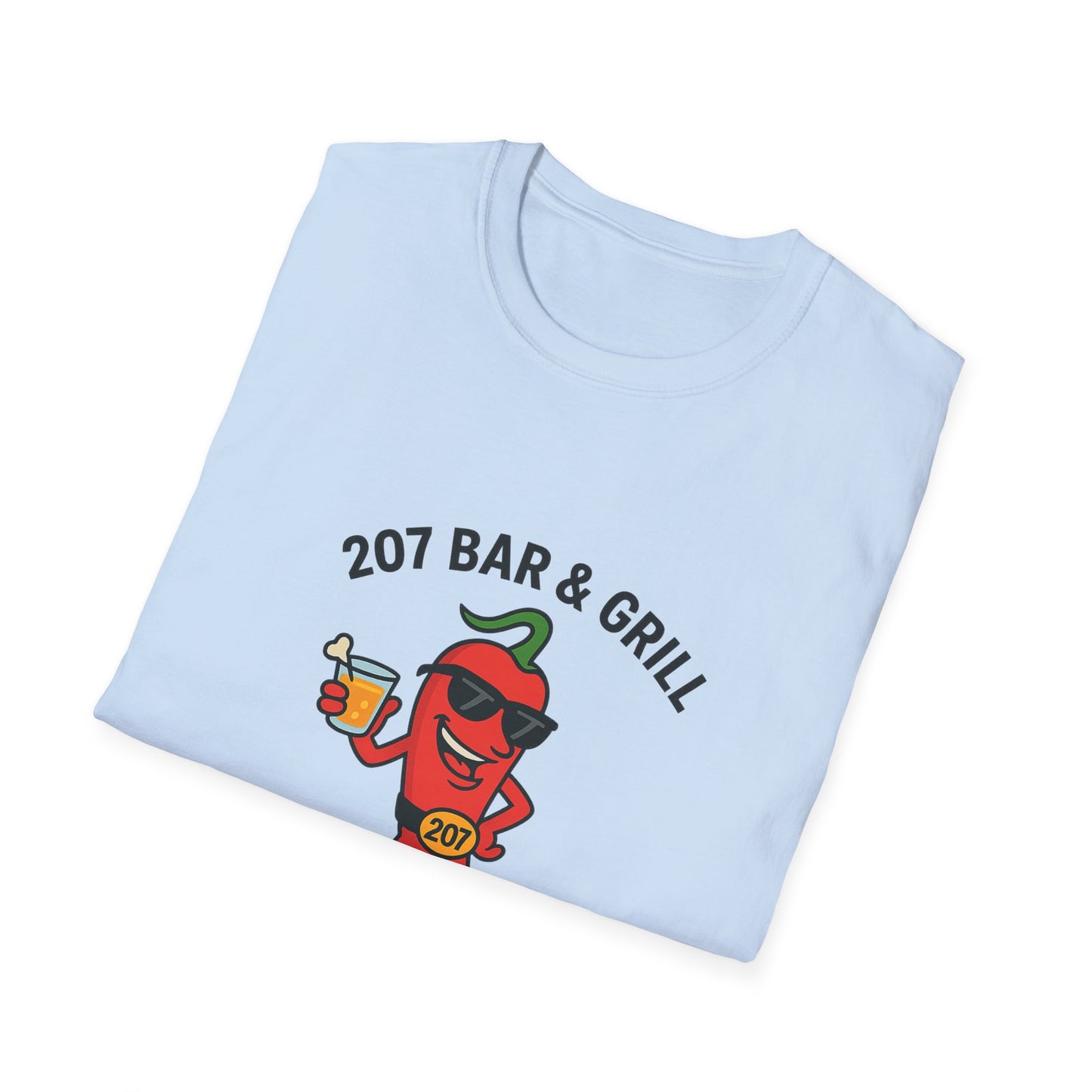 Fun Chili Bar & Grill T-Shirt, Perfect for BBQs, Casual Wear, Gift for Grill Lovers, Summer Parties, Foodie Apparel
