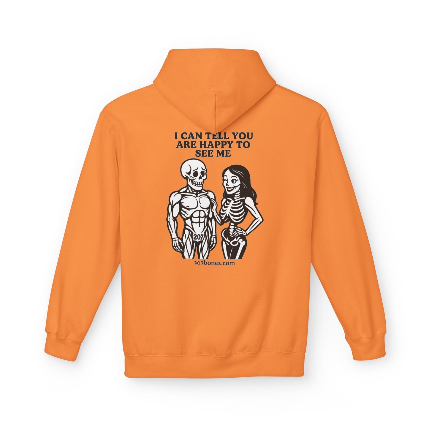 Skeleton Humor Hoodie, Unisex Funny Hoodie, Softstyle Fleece, Halloween Apparel, Gift for Him and Her, Comfortable Casual Wear