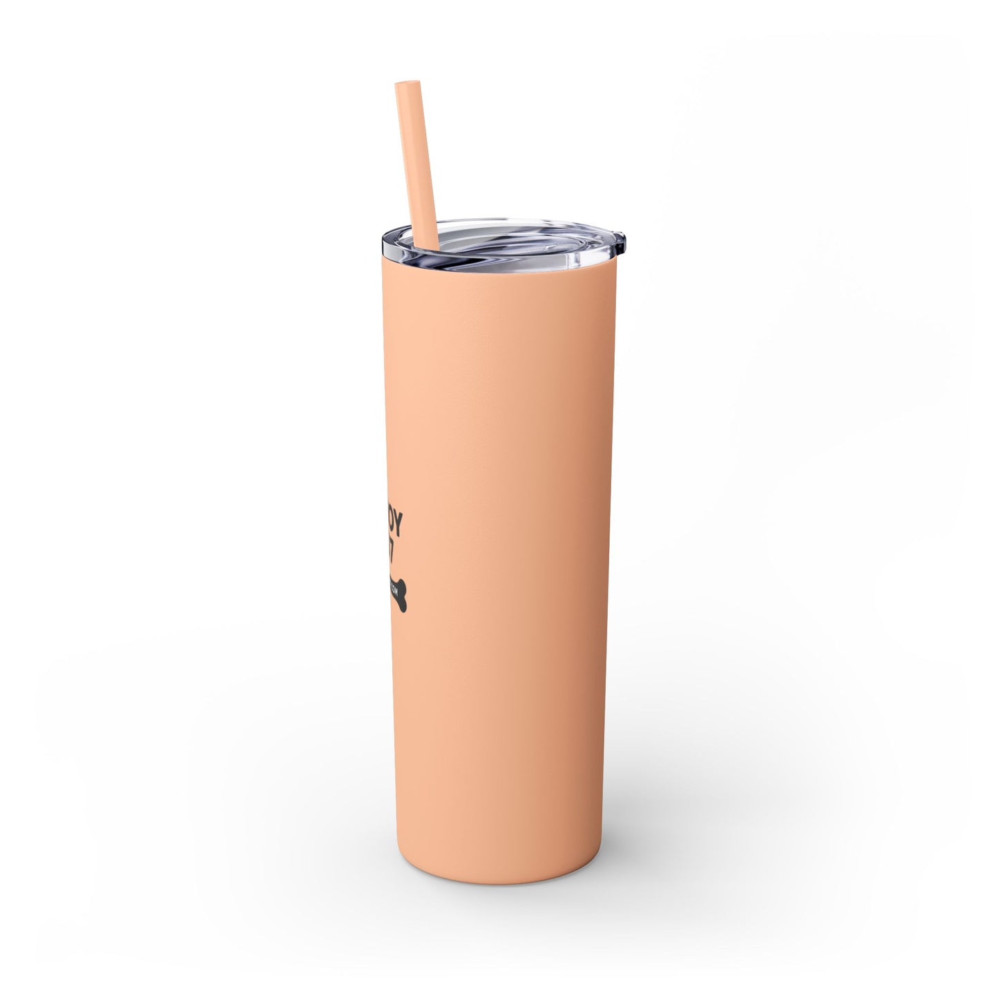 Personalized Skinny Tumbler with Straw, Perfect for Dog Lovers, Enjoy 207, Travel Mug, Gift Idea, Customized Drinkware