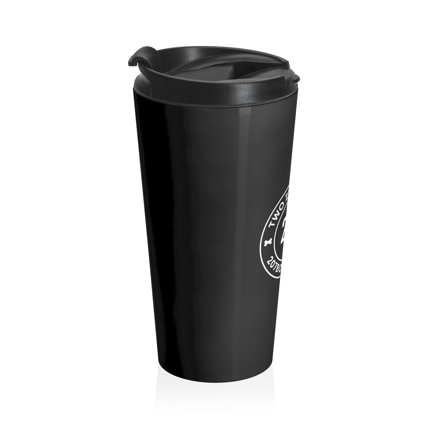 207 Bones Black Stainless Steel Travel Mug