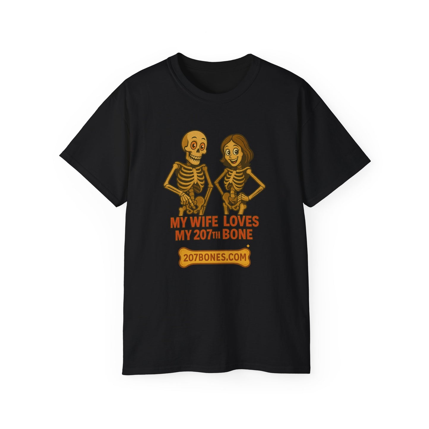 Skeleton Couple Tee, Funny Halloween Shirt, Gift for Couples, Spooky T-Shirt, Unisex Graphic Tee, Bone Humor Top