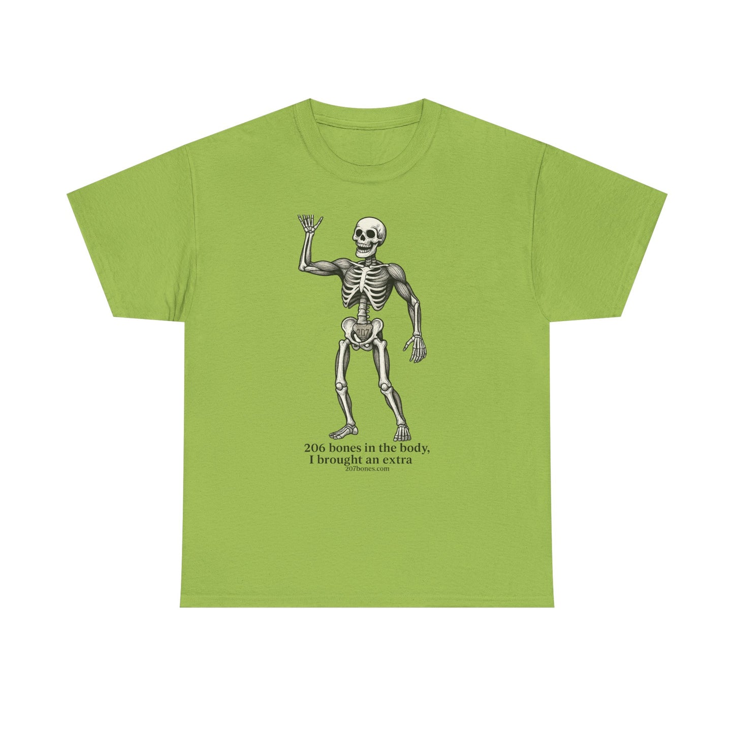 Funny Skeleton Tee for Halloween, Unisex Heavy Cotton Tee, Humor T-Shirt, Perfect for Parties and Costumes, Quotes Shirt, Gift Idea